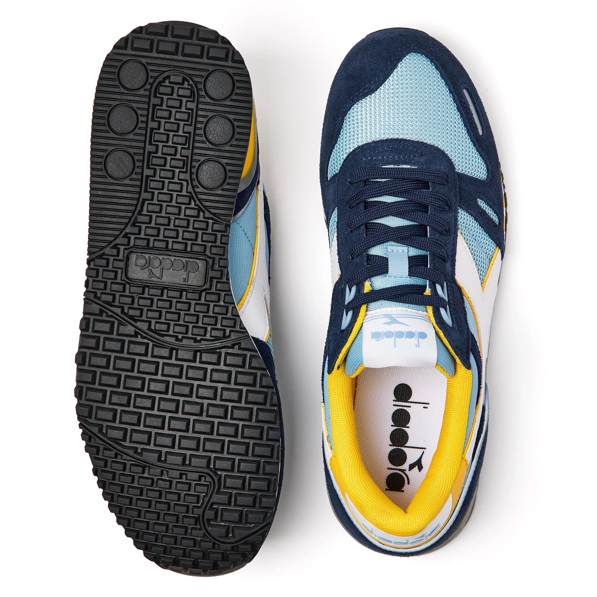 Diadora Titan Trainers Navy/Yellow