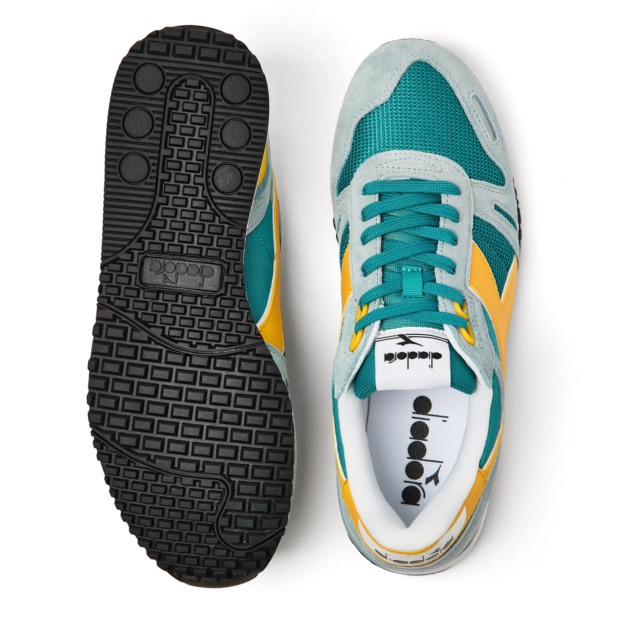 Diadora Titan Trainers Sky/Yellow