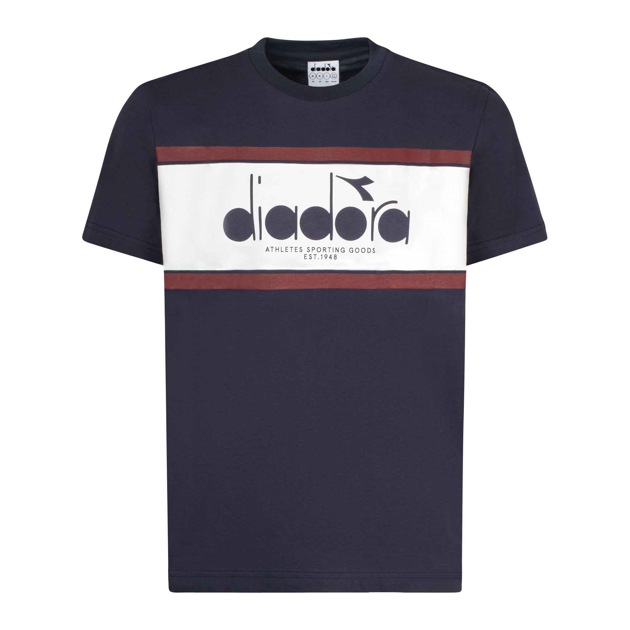 Diadora Stripe T-Shirt Navy