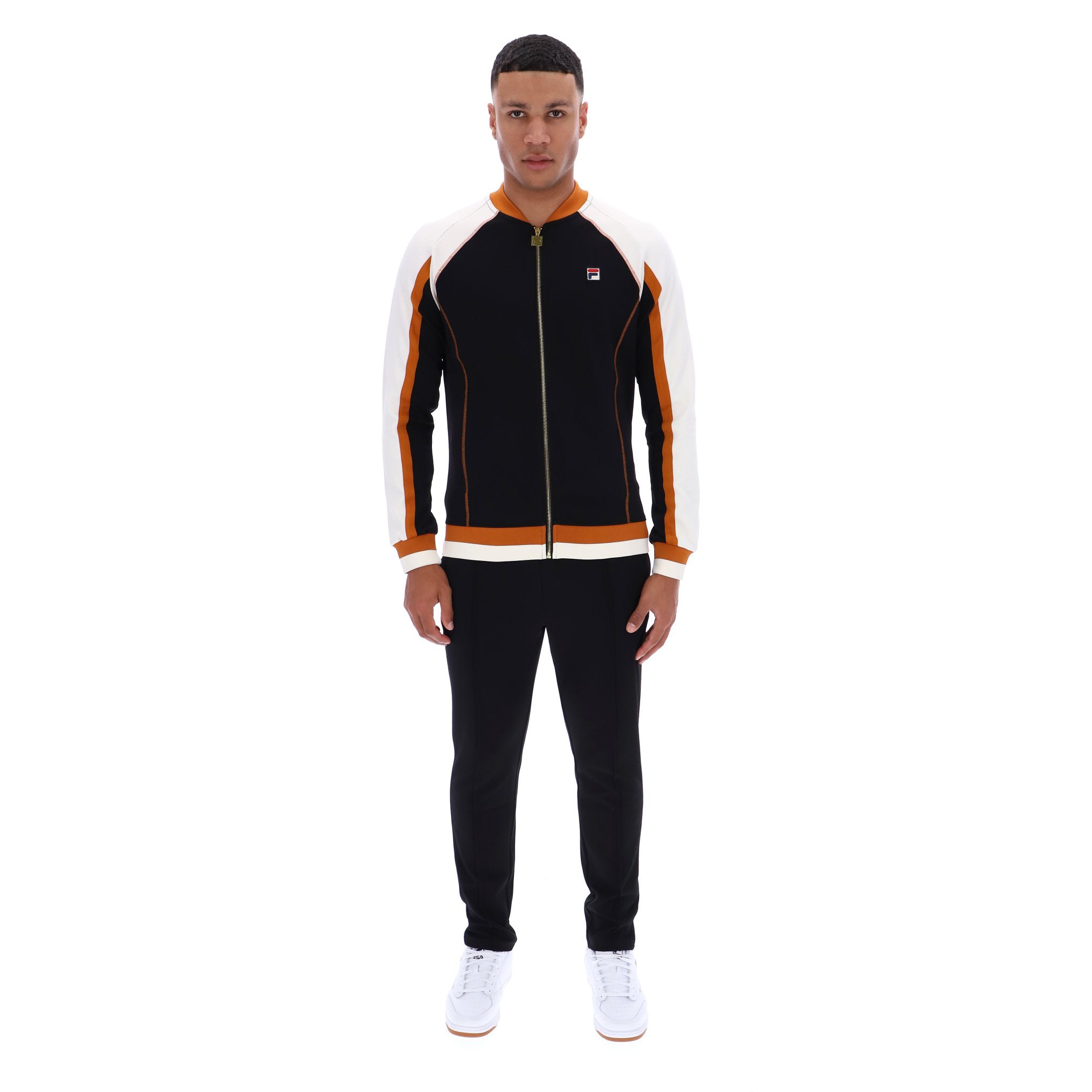 Fila Vintage Eliot Track Top Black/Orange