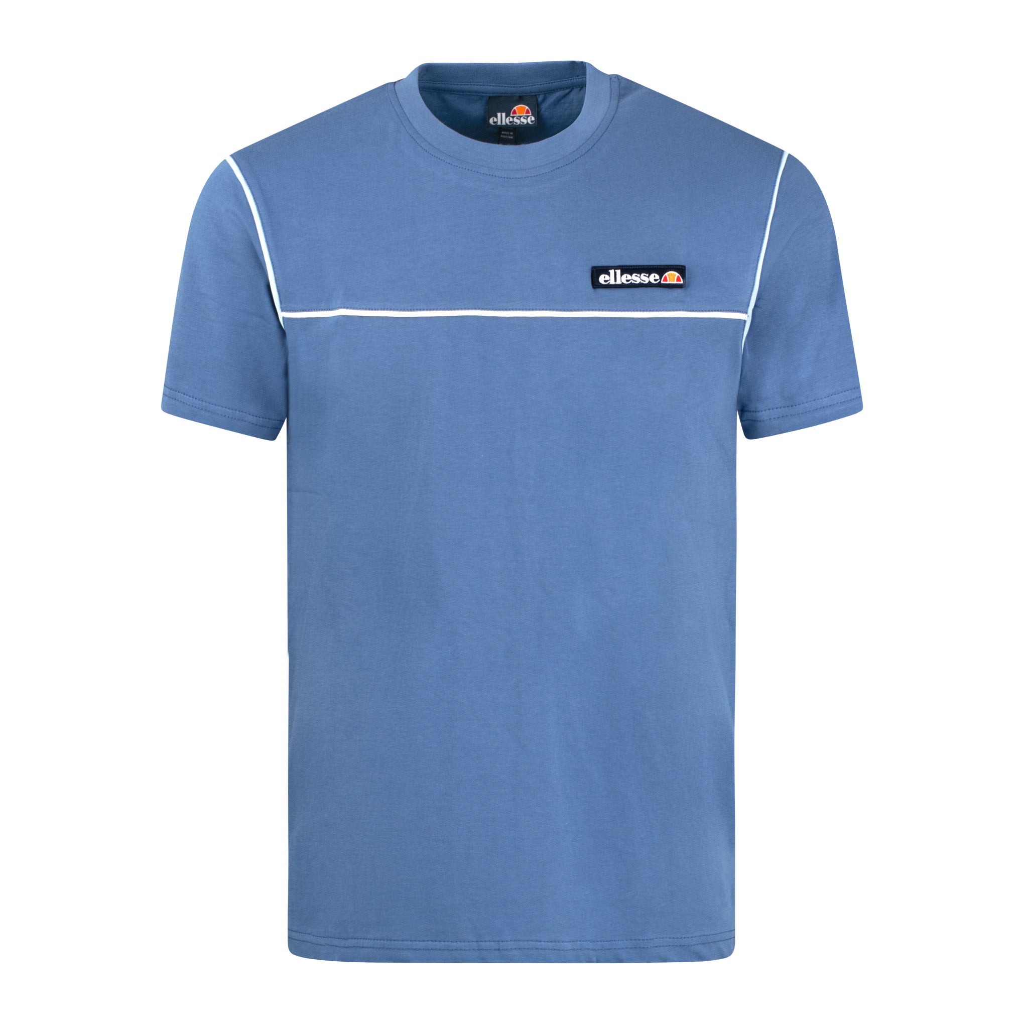 Ellesse Sacco Piping T-Shirt Blue