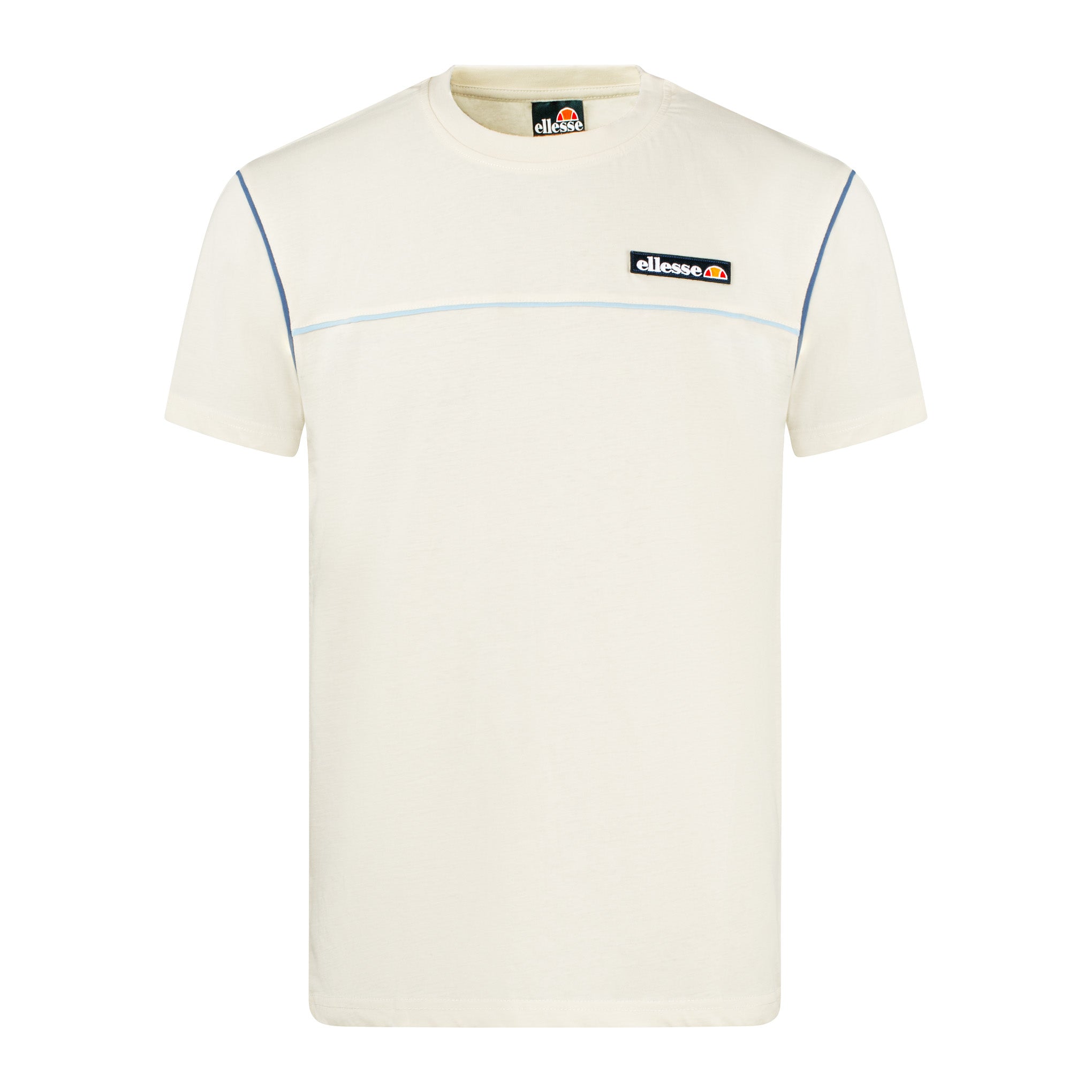Ellesse Sacco Piping T-Shirt Cream
