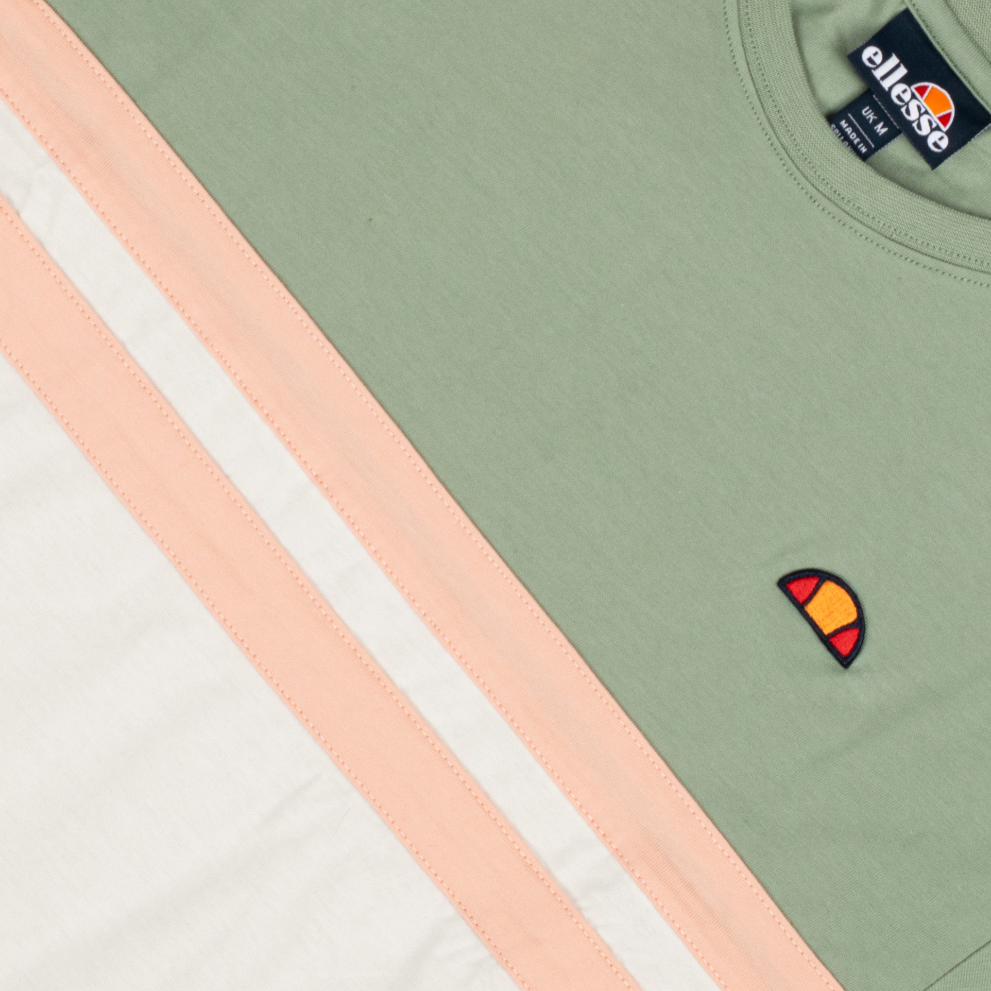 Ellesse Atrei Stripe T-Shirt Sage