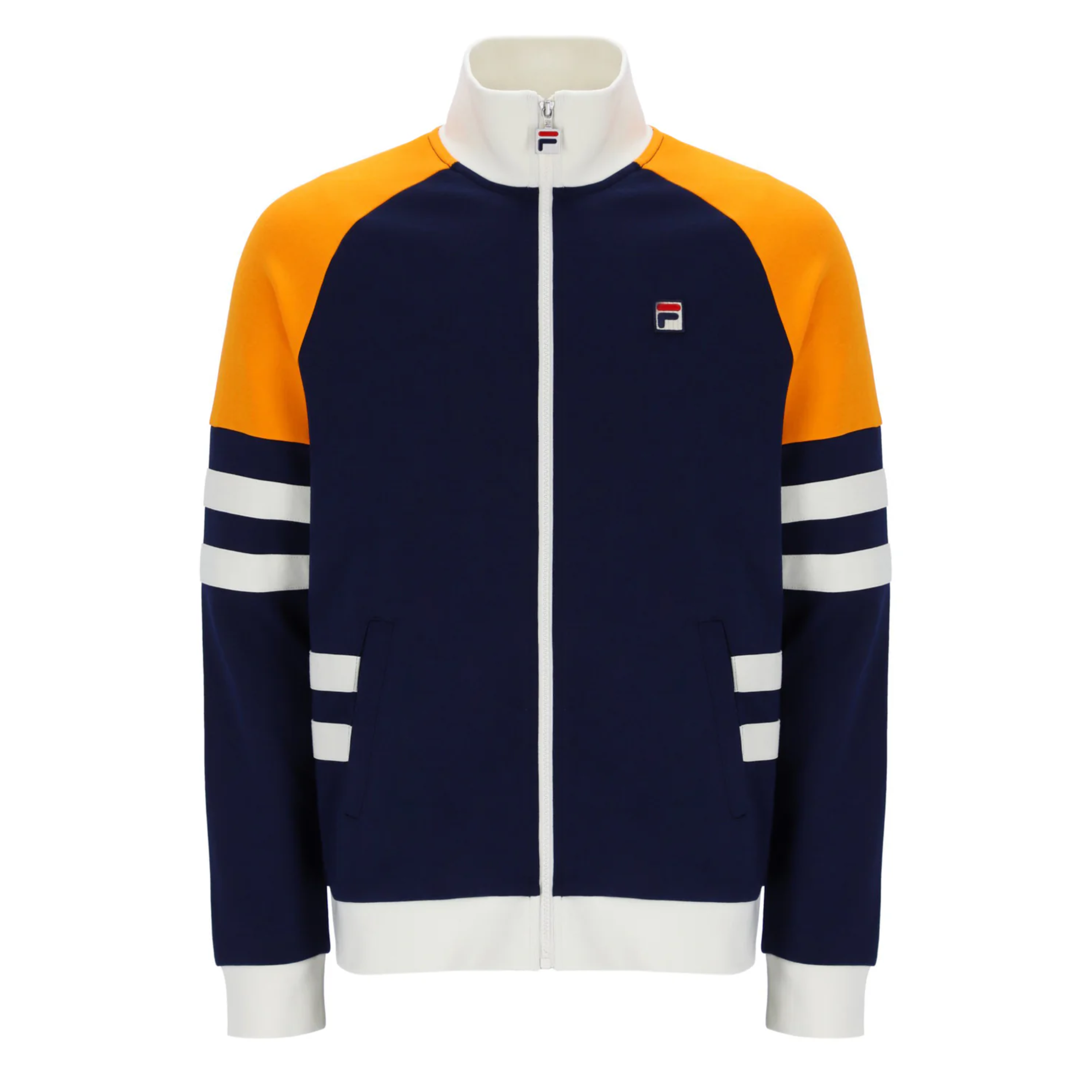 Fila Vintage Founder Track Top Navy/Orange