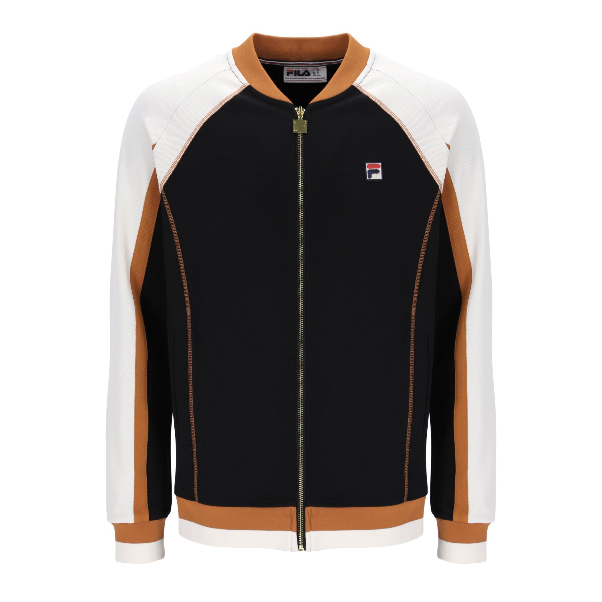 Fila Vintage Eliot Track Top Black/Orange