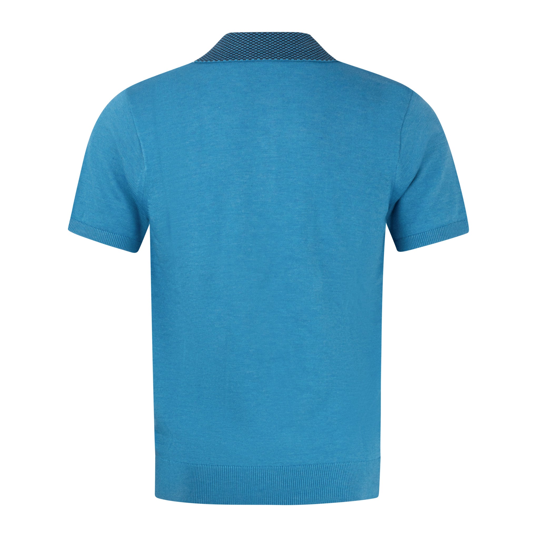 Gabicci Vintage Hadon Knit Polo Aqua
