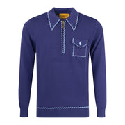 Gabicci Archive Kiki Knit Polo Blue