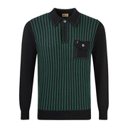 Gabicci Vintage Hansen Knit Polo Black
