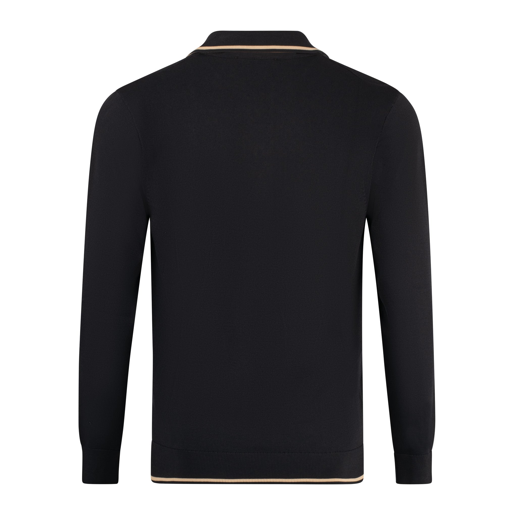 Gabicci Archive Ned Knit Polo Black