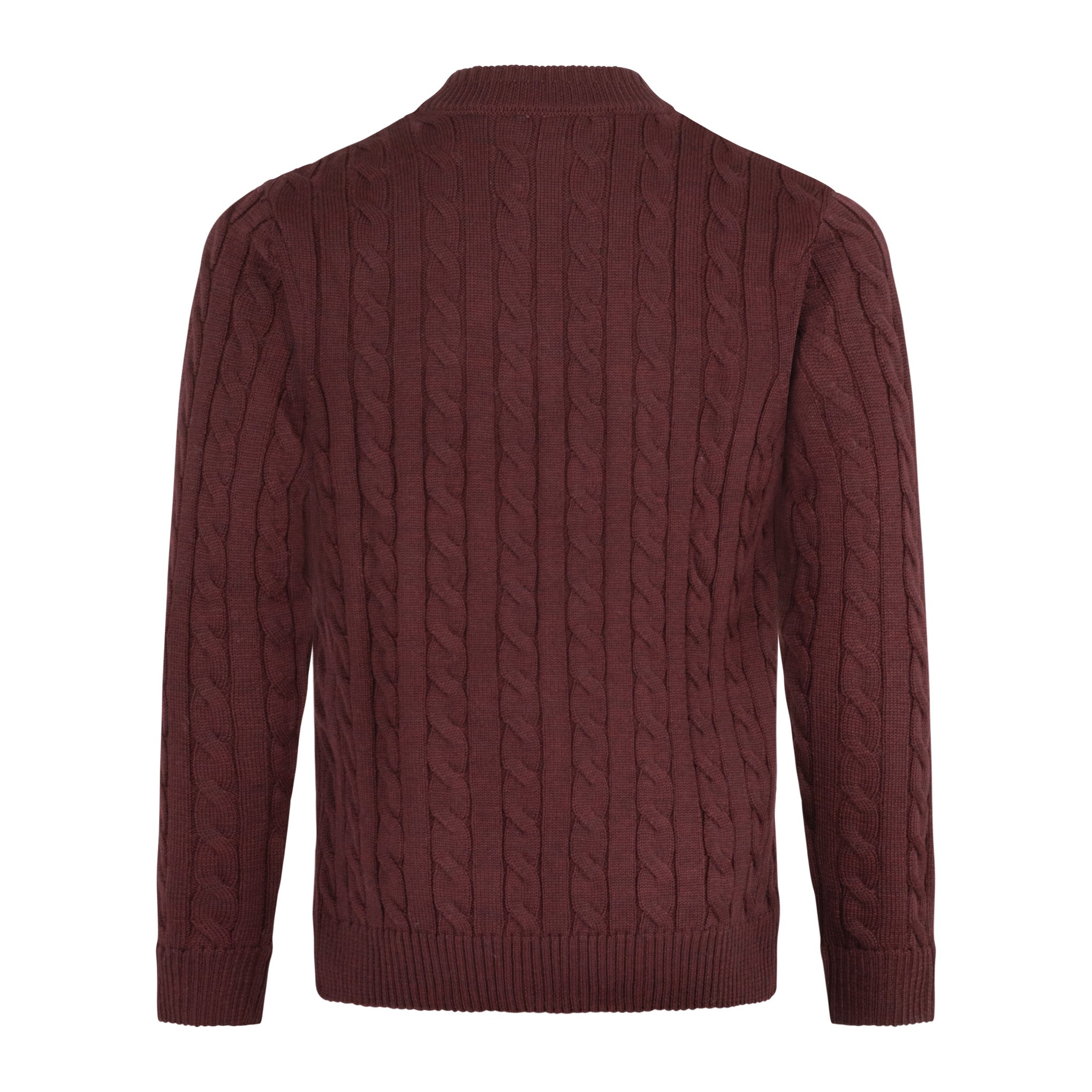 Gabicci Vintage Tremor Cable Knit Sweater Berry