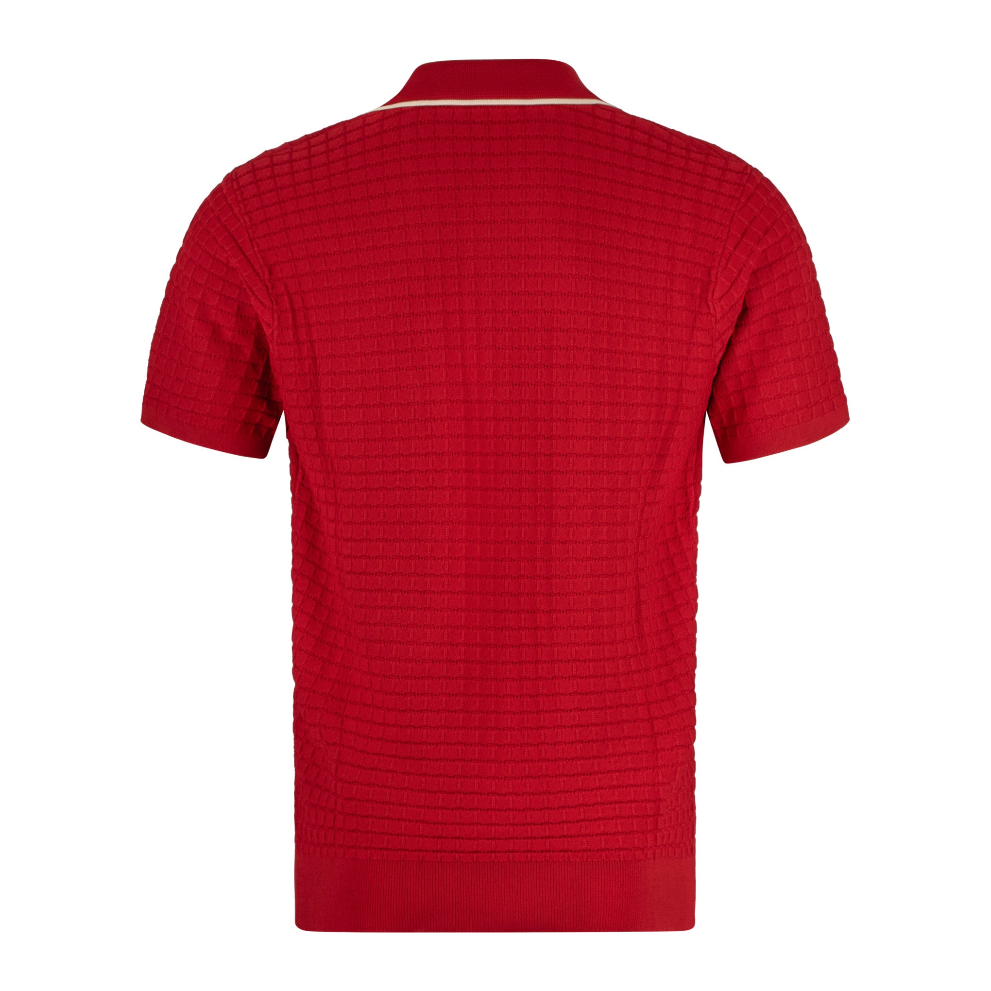 Gabicci Archive Roy Knit Polo Red