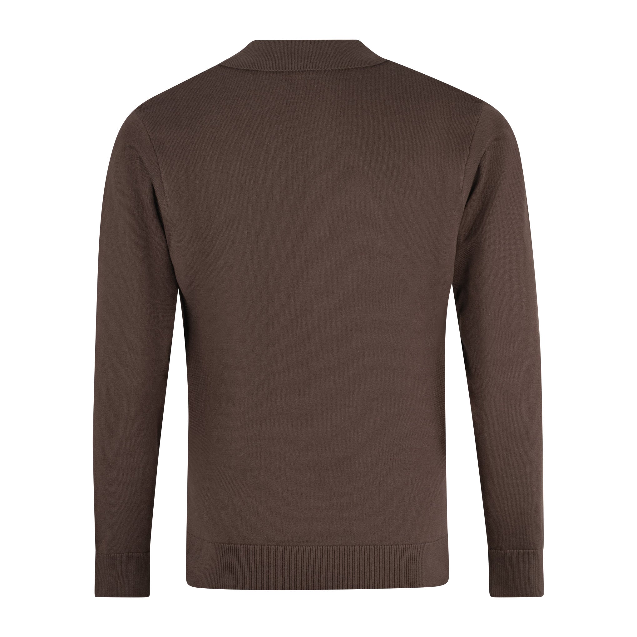 Gabicci Vintage Bond Knit Polo Brown