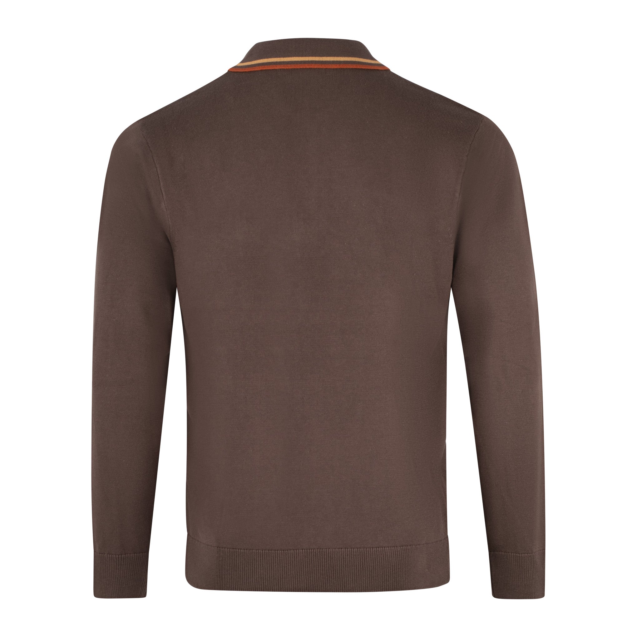 Gabicci Vintage Moore Knit Polo Brown