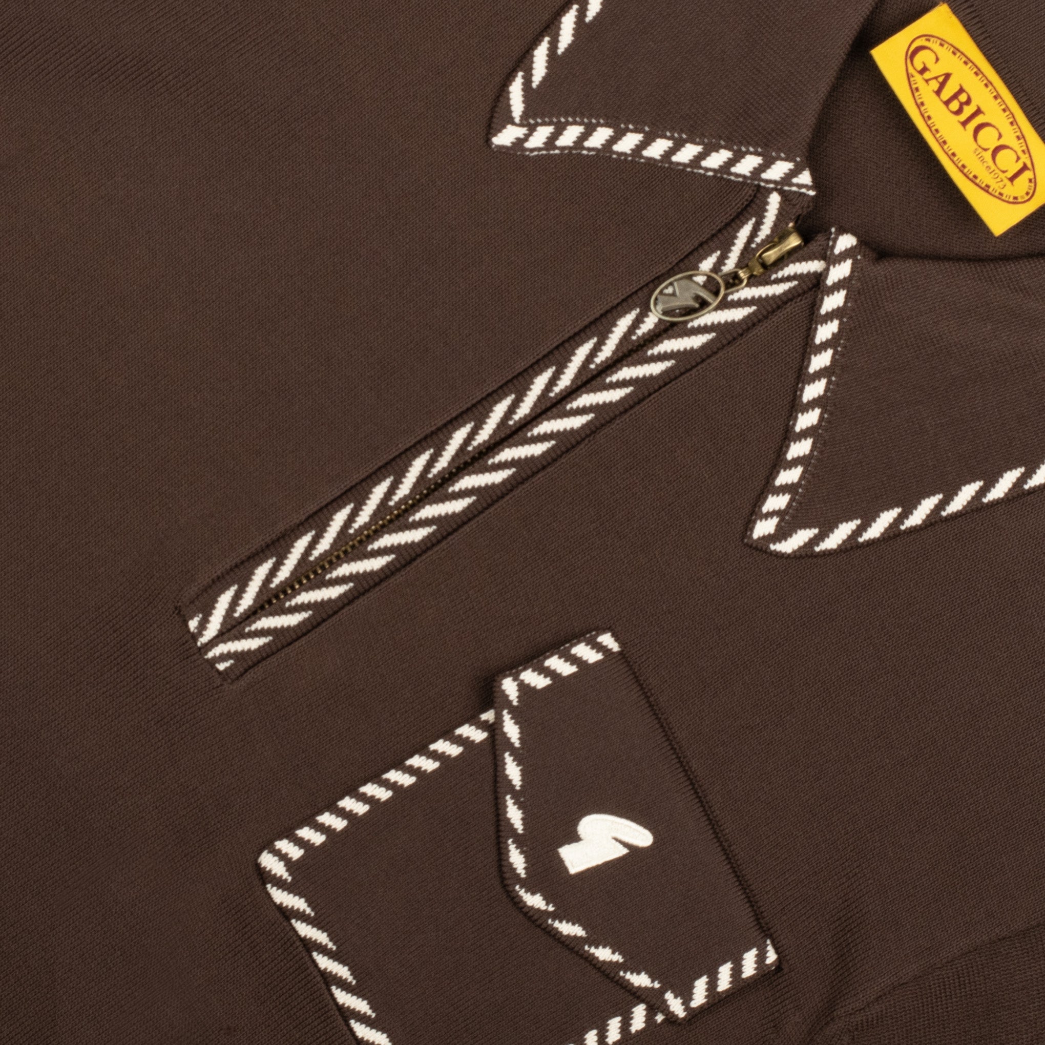 Gabicci Archive Kiki Knit Polo Brown
