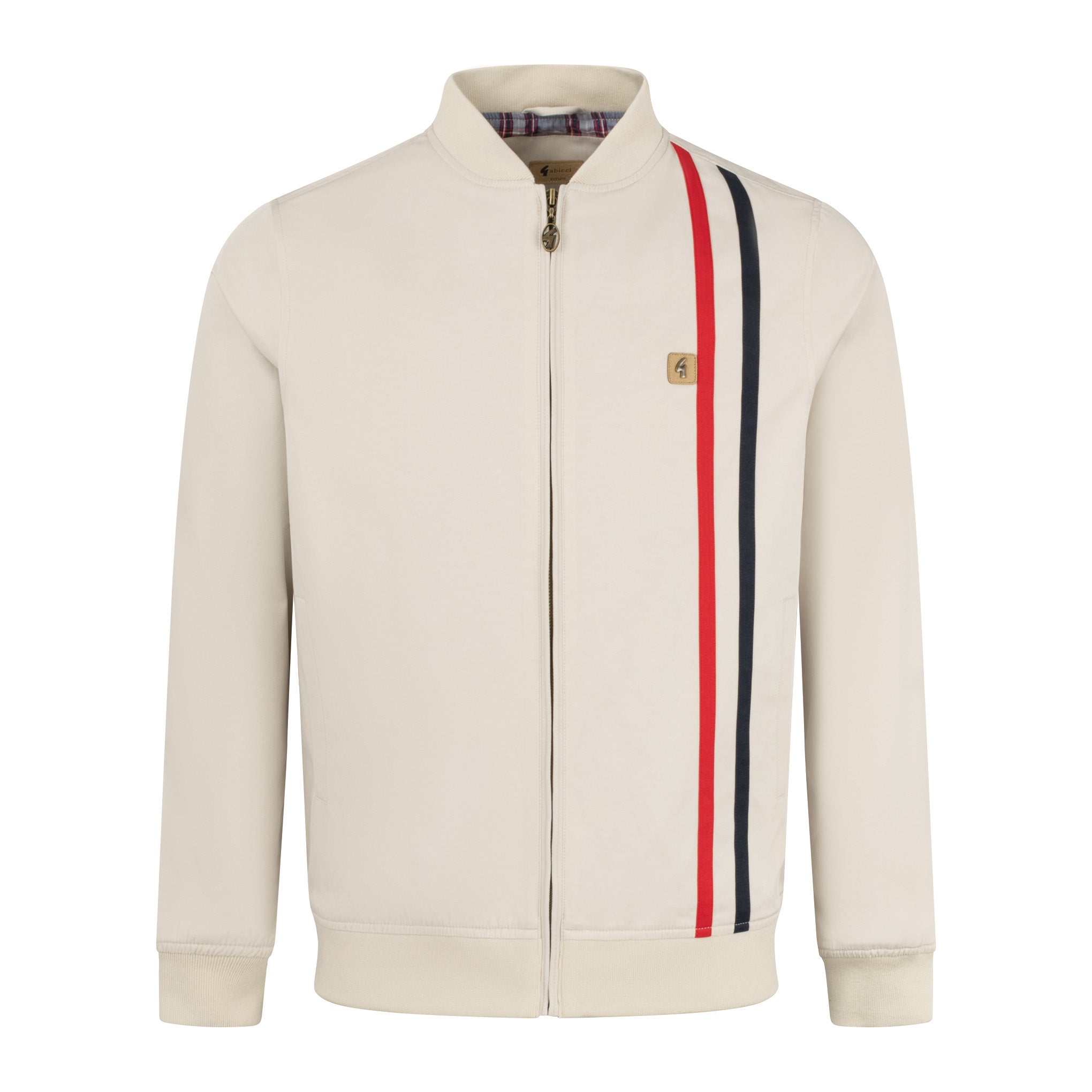 Gabicci Vintage Griffin Bomber Jacket Cream