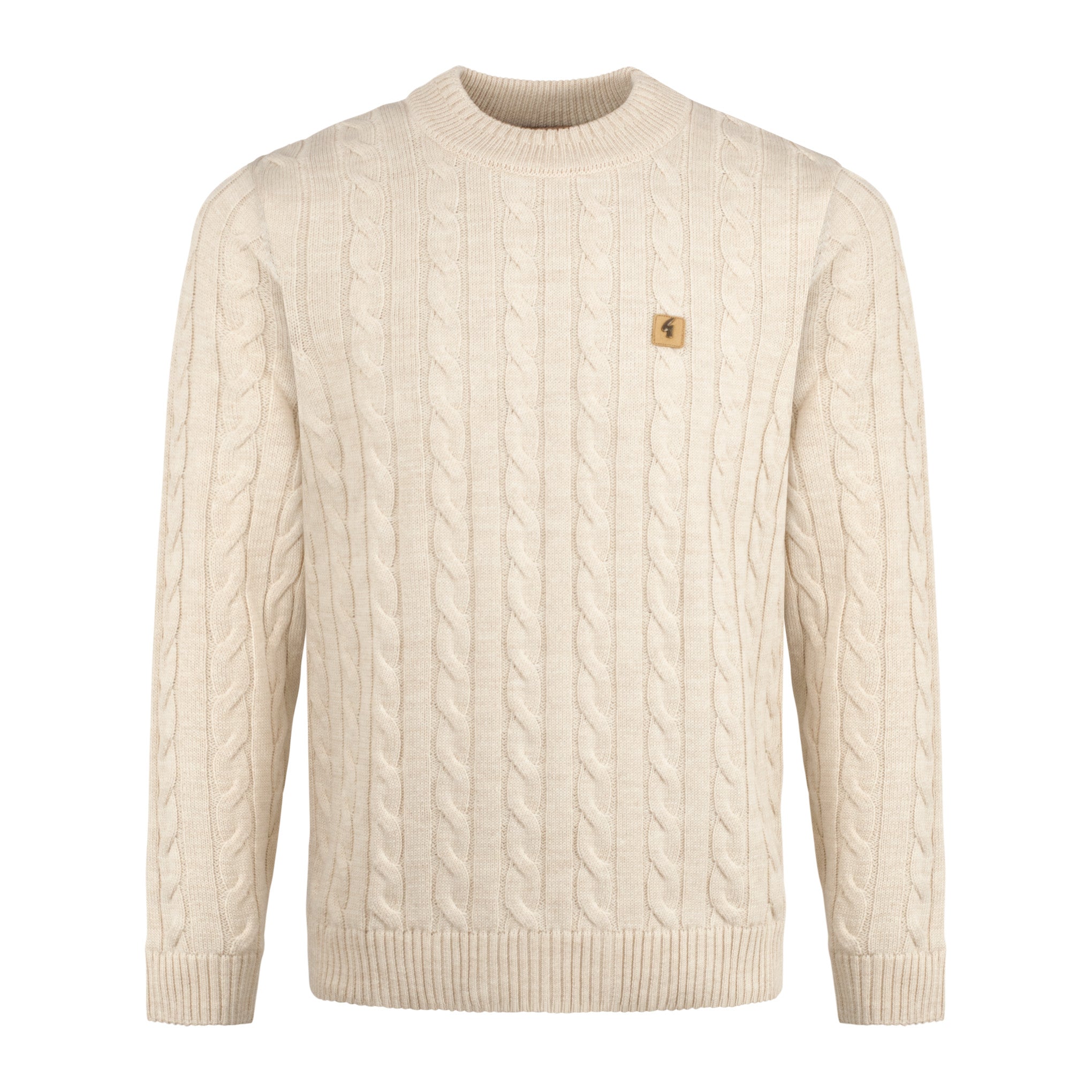 Gabicci Vintage Tremor Cable Knit Sweater Cream