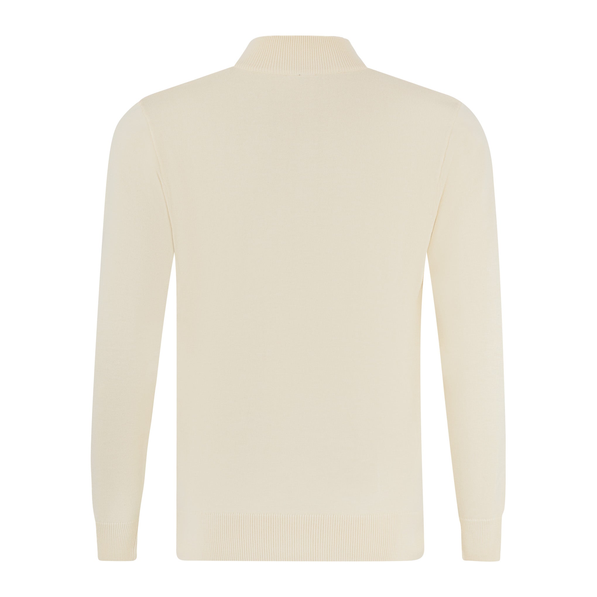 Gabicci Vintage Naxton Zip Sweater Cream