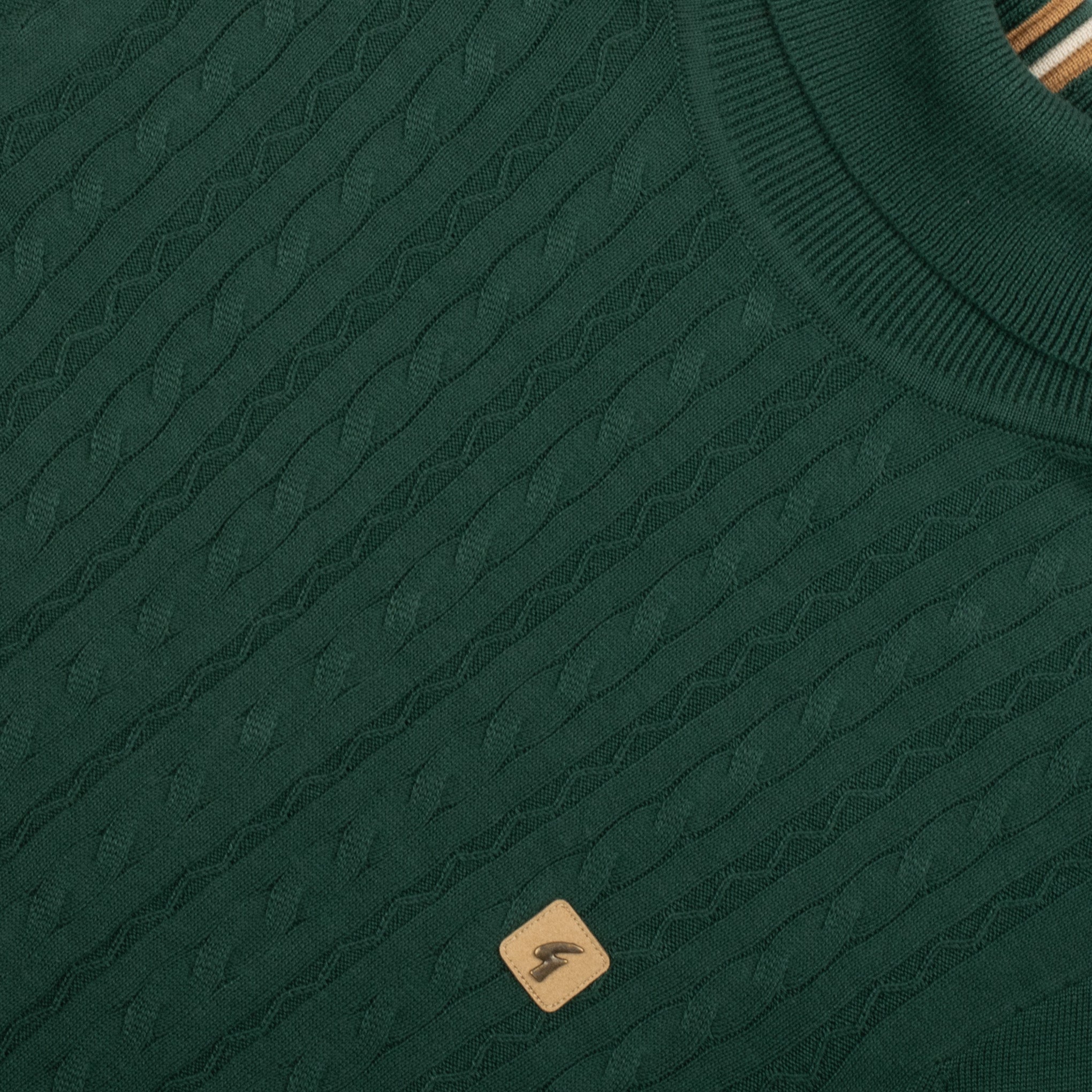 Gabicci Vintage Leonardo Knit Roll Neck Ivy