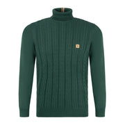Gabicci Vintage Leonardo Knit Roll Neck Ivy
