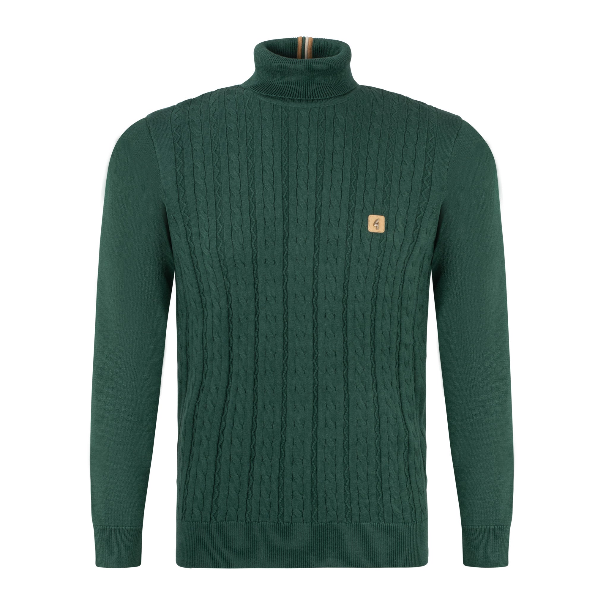 Gabicci Vintage Leonardo Knit Roll Neck Ivy