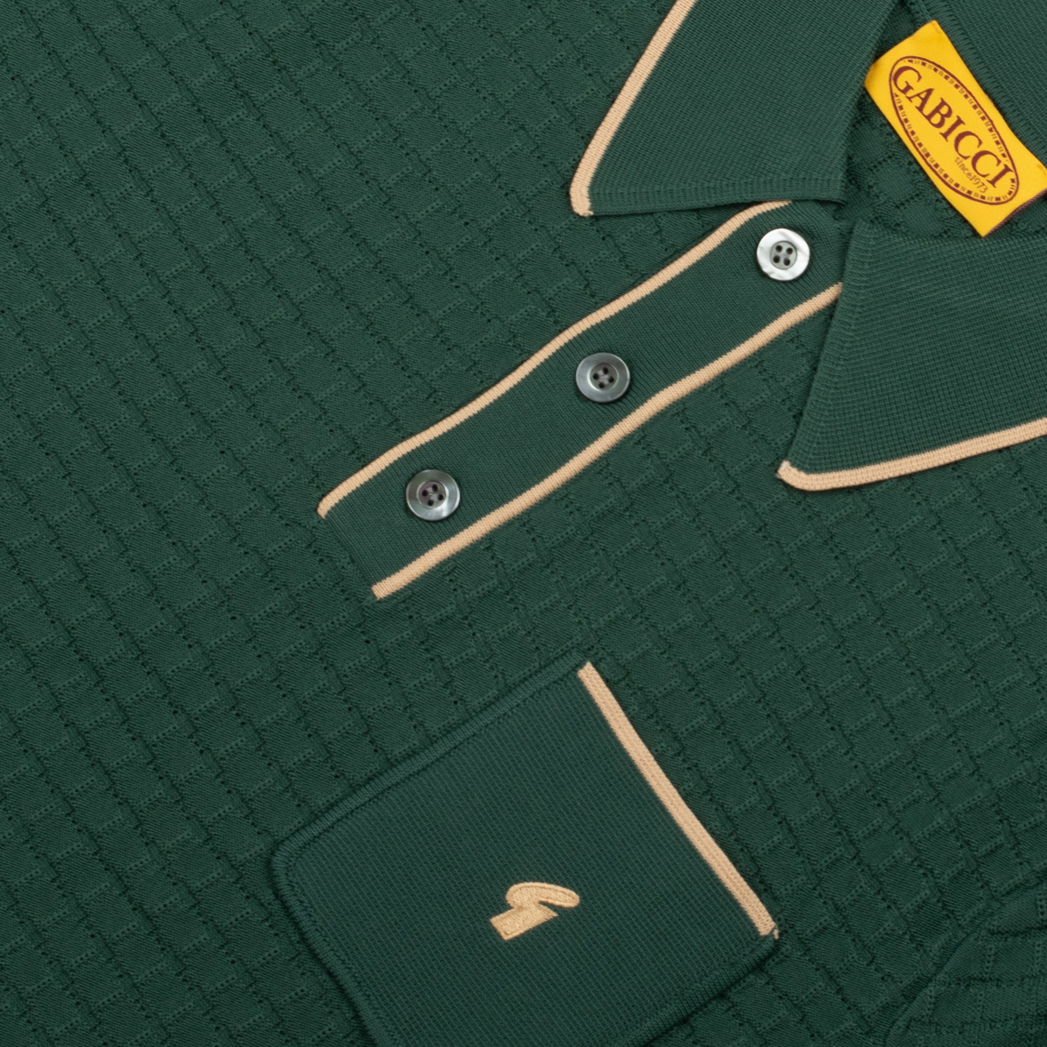 Gabicci Archive Roy Knit Polo Ivy