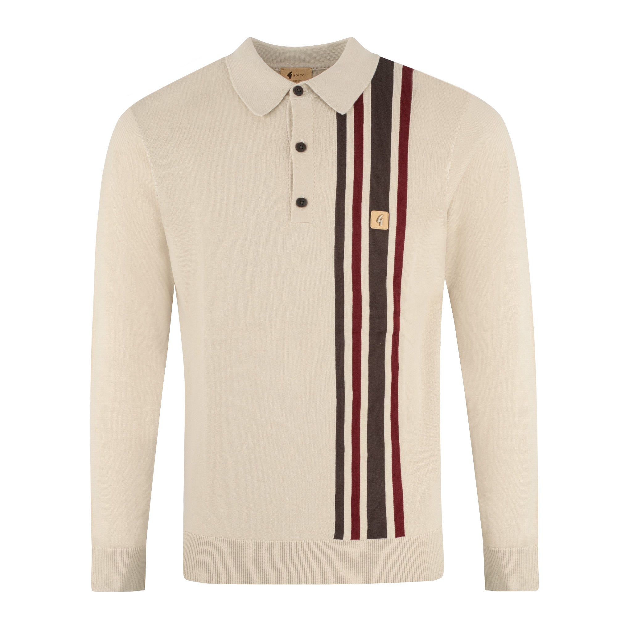 Gabicci Vintage Soda Knit Polo Cream
