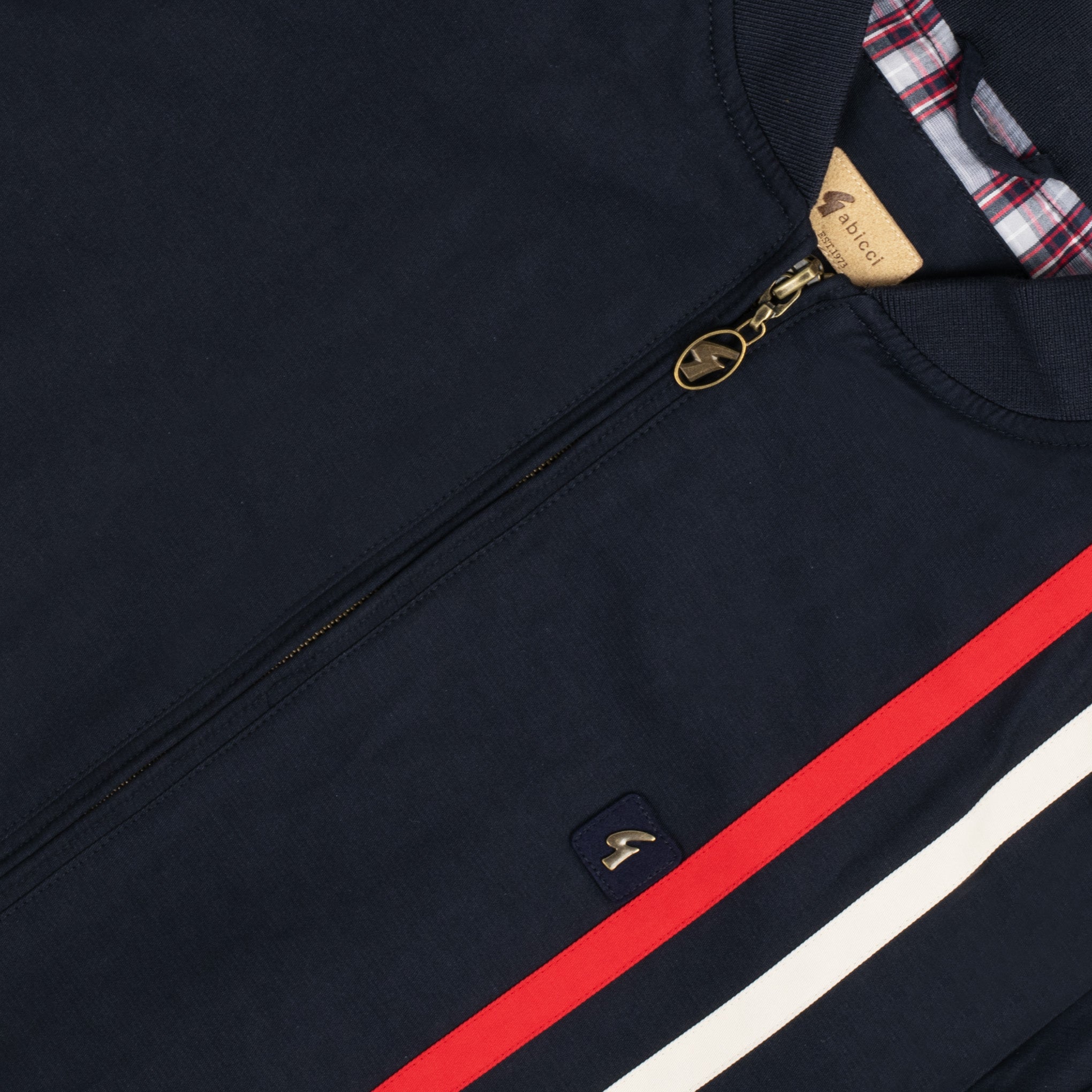 Gabicci Vintage Griffin Bomber Jacket Navy