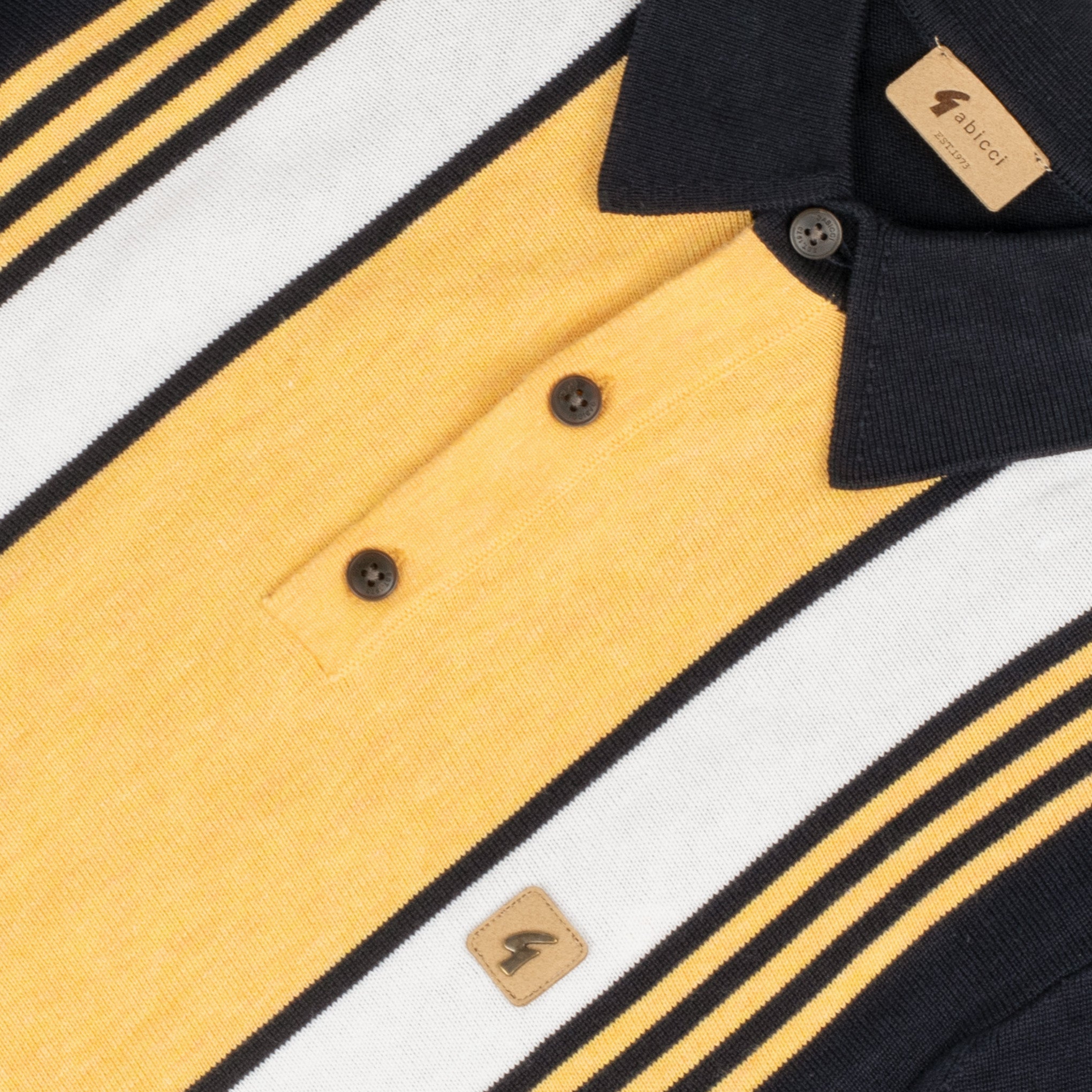 Gabicci Vintage Searle Knit Polo Navy