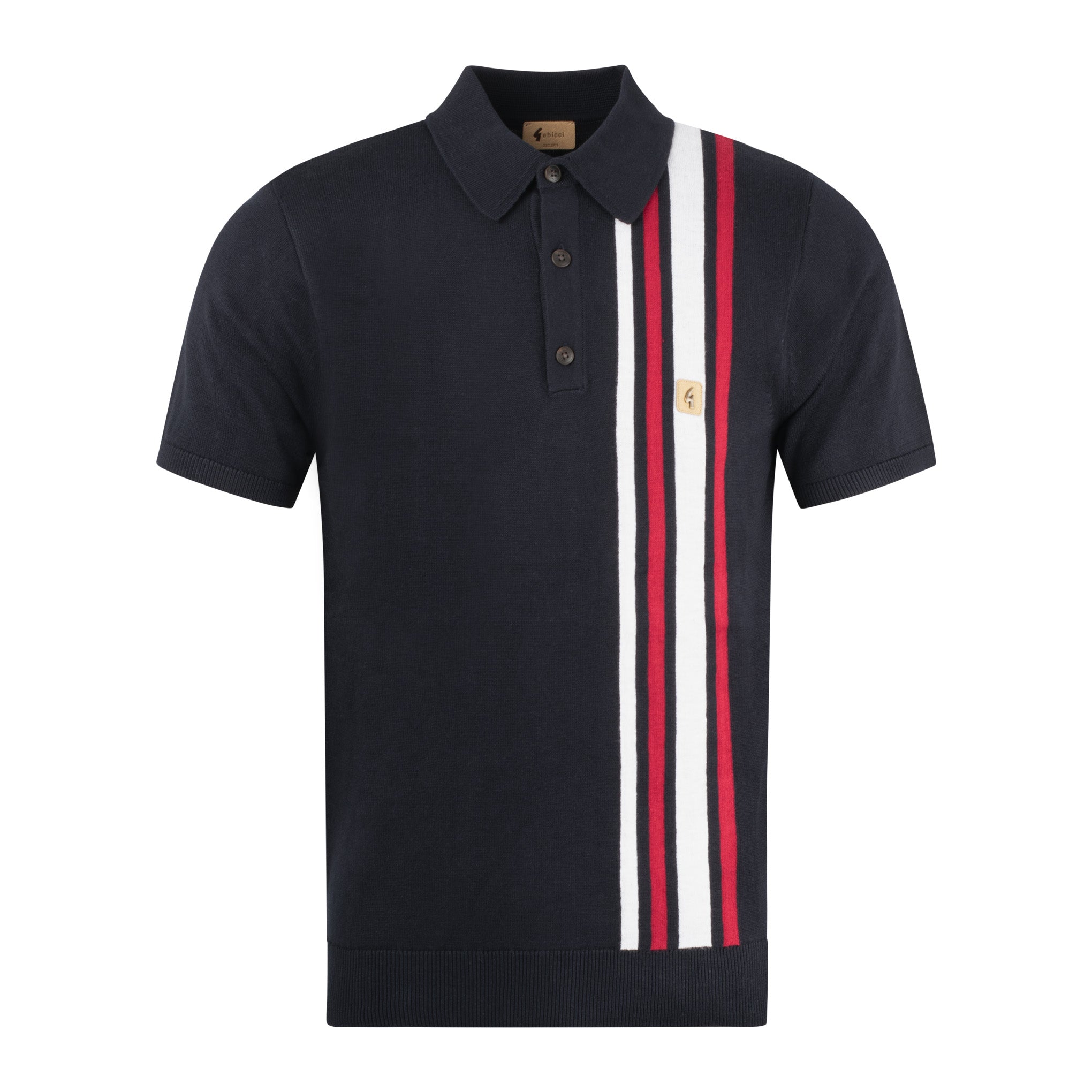 Gabicci Vintage Soda Knit Polo Navy