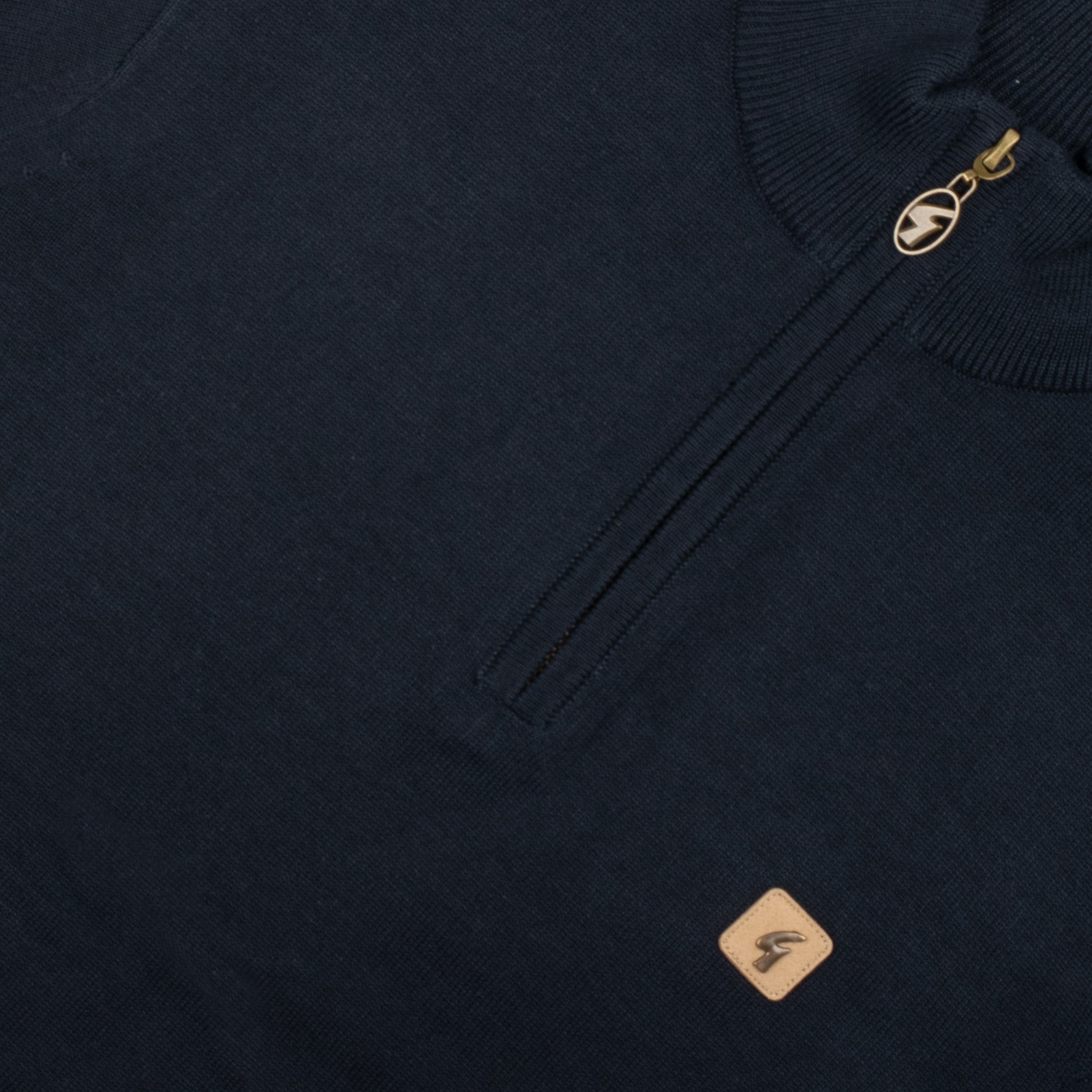 Gabicci Vintage Naxton Zip Sweater Navy