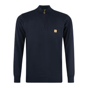 Gabicci Vintage Naxton Zip Sweater Navy