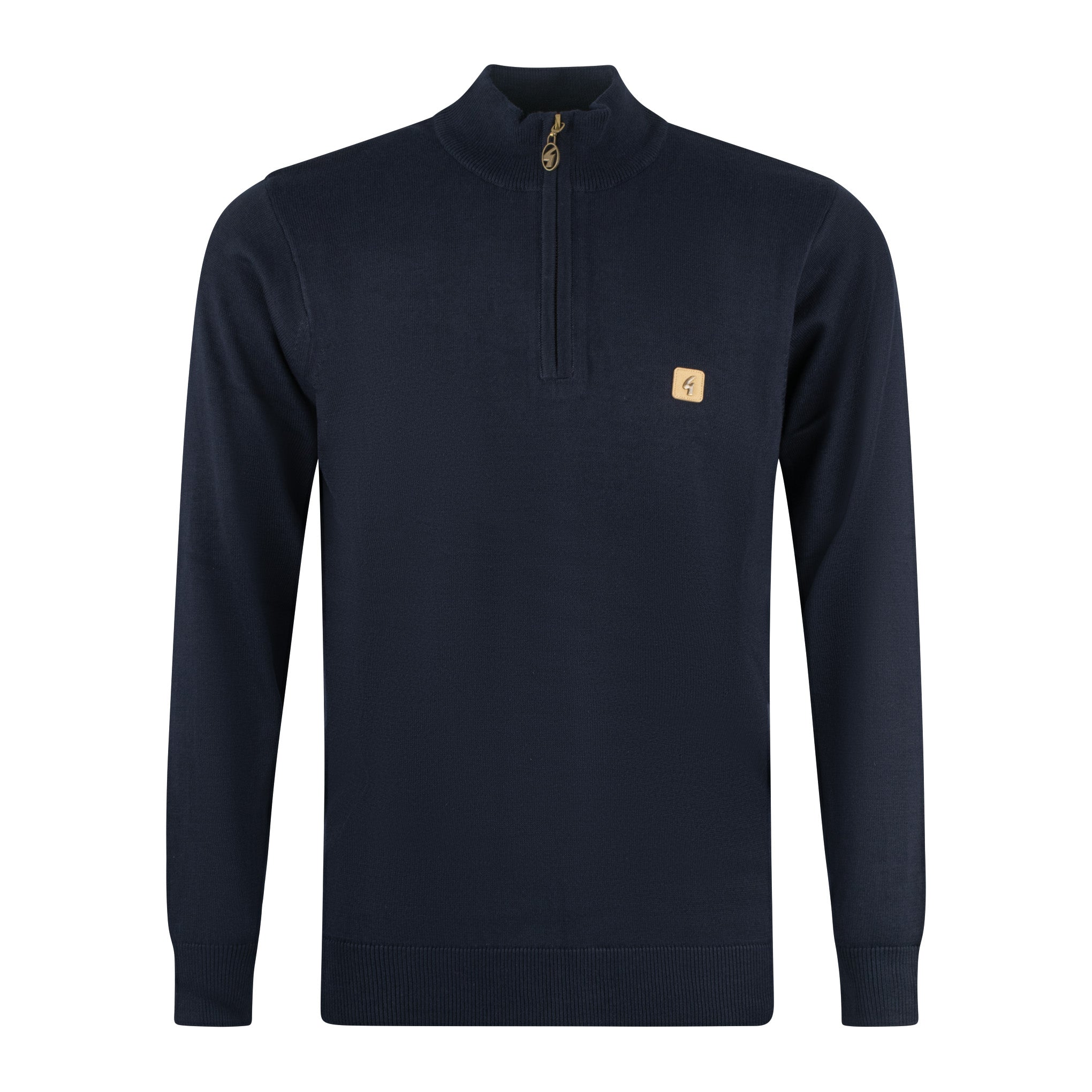 Gabicci Vintage Naxton Zip Sweater Navy