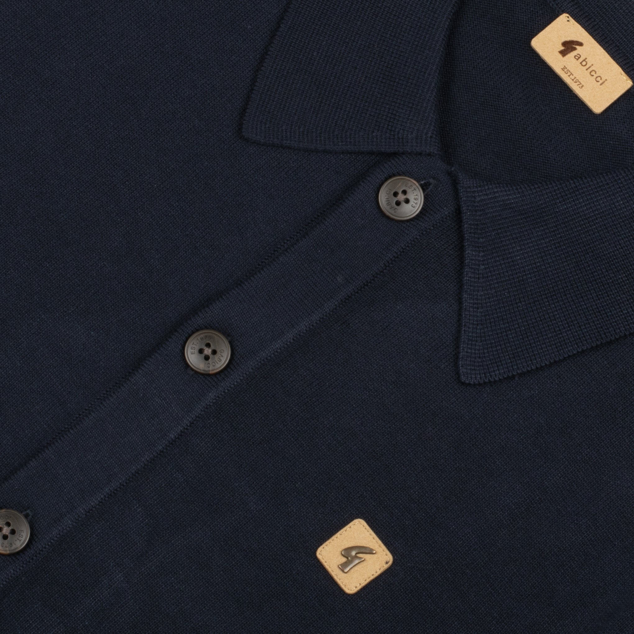 Gabicci Vintage Azima Knit Shirt Navy