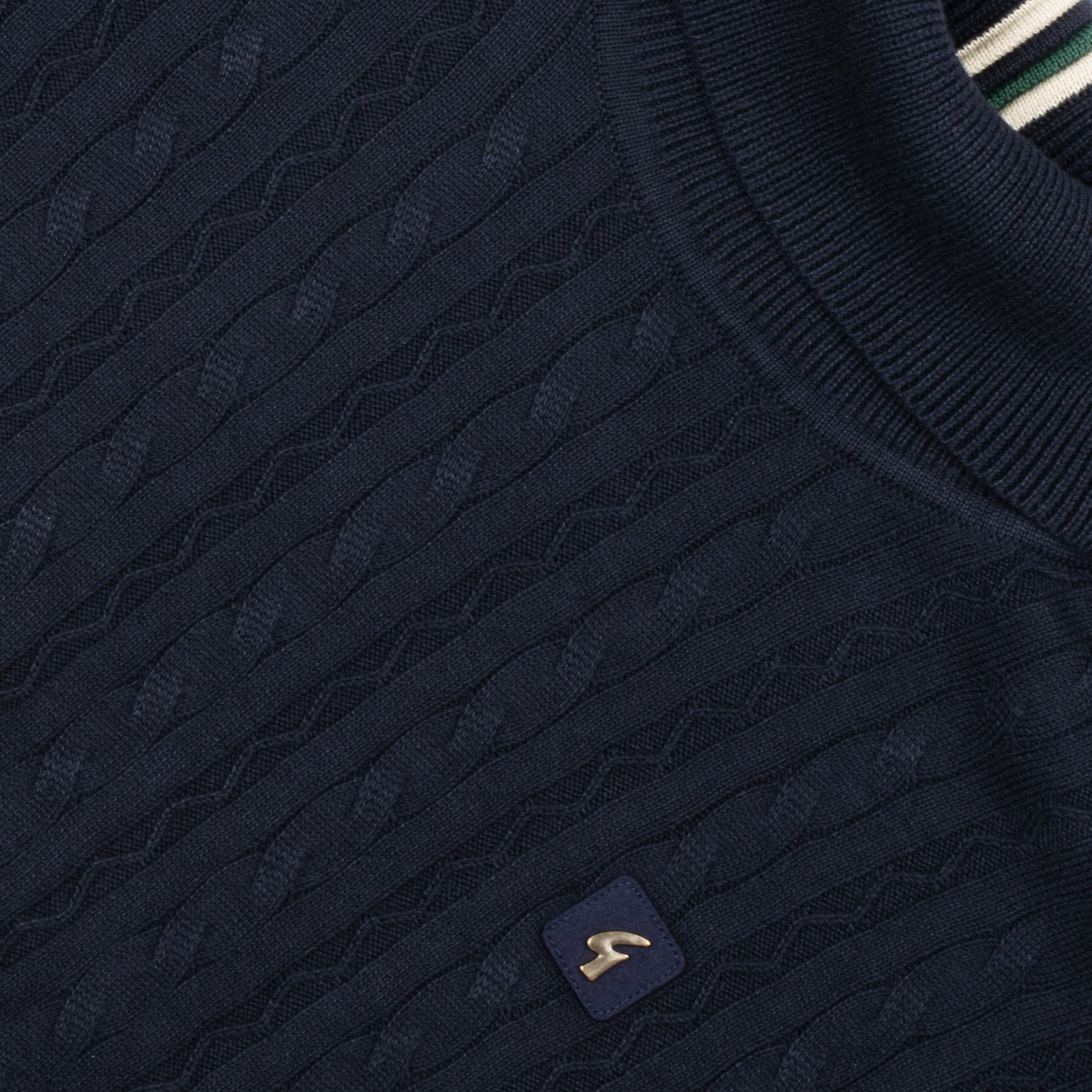 Gabicci Vintage Leonardo Knit Roll Neck Navy