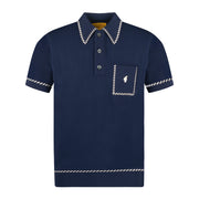 Gabicci Archive Routledge Knit Polo Navy