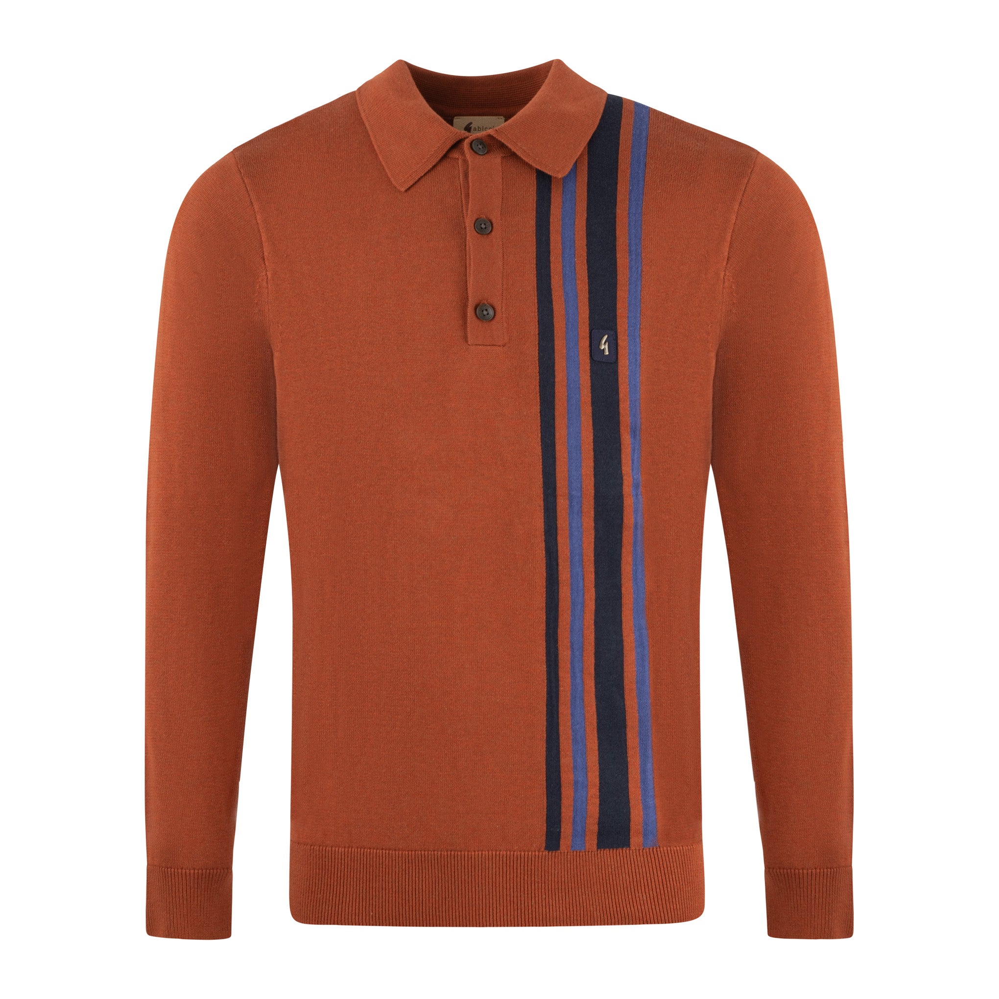 Gabicci Vintage Soda Knit Polo Paprika