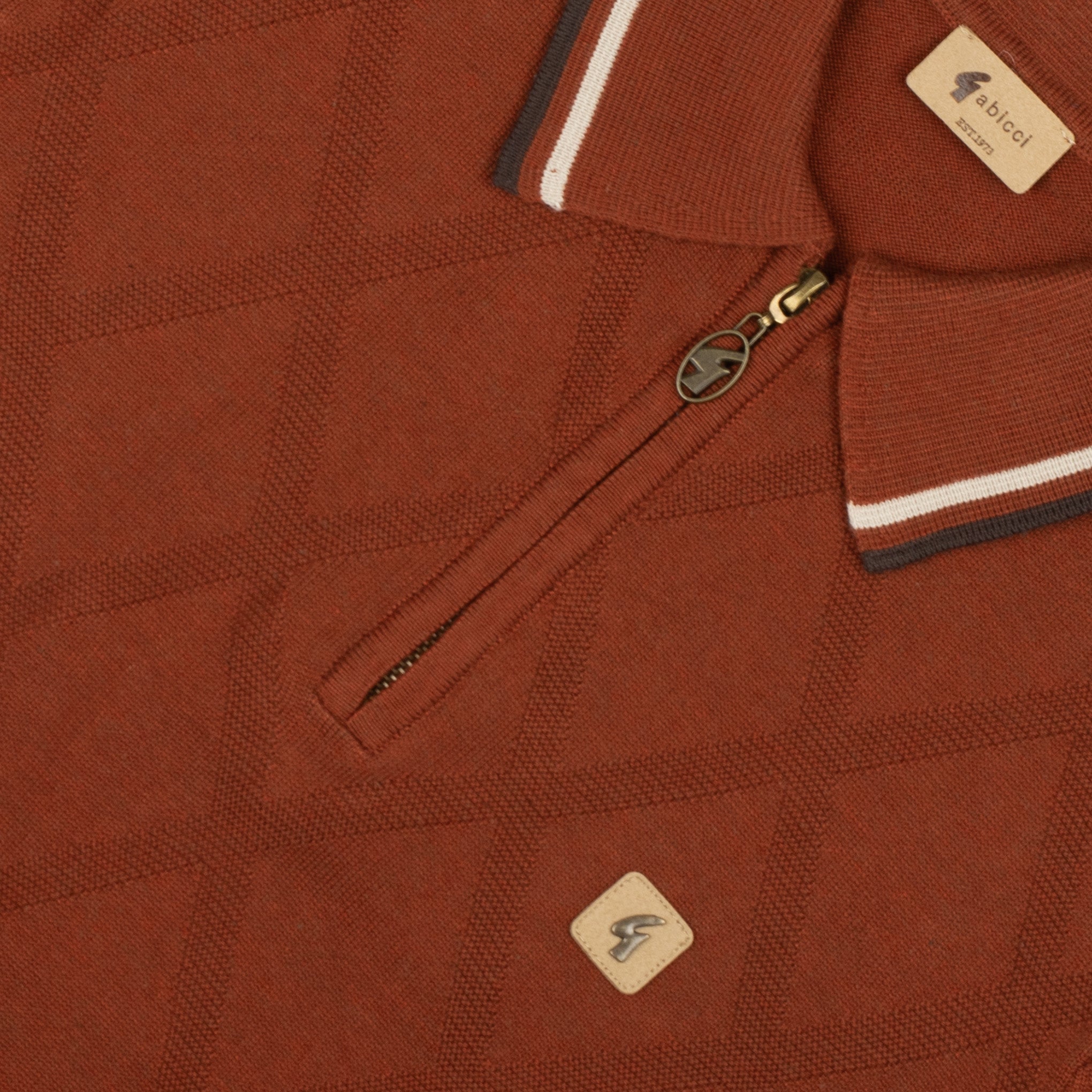 Gabicci Vintage Moore Knit Polo Paprika