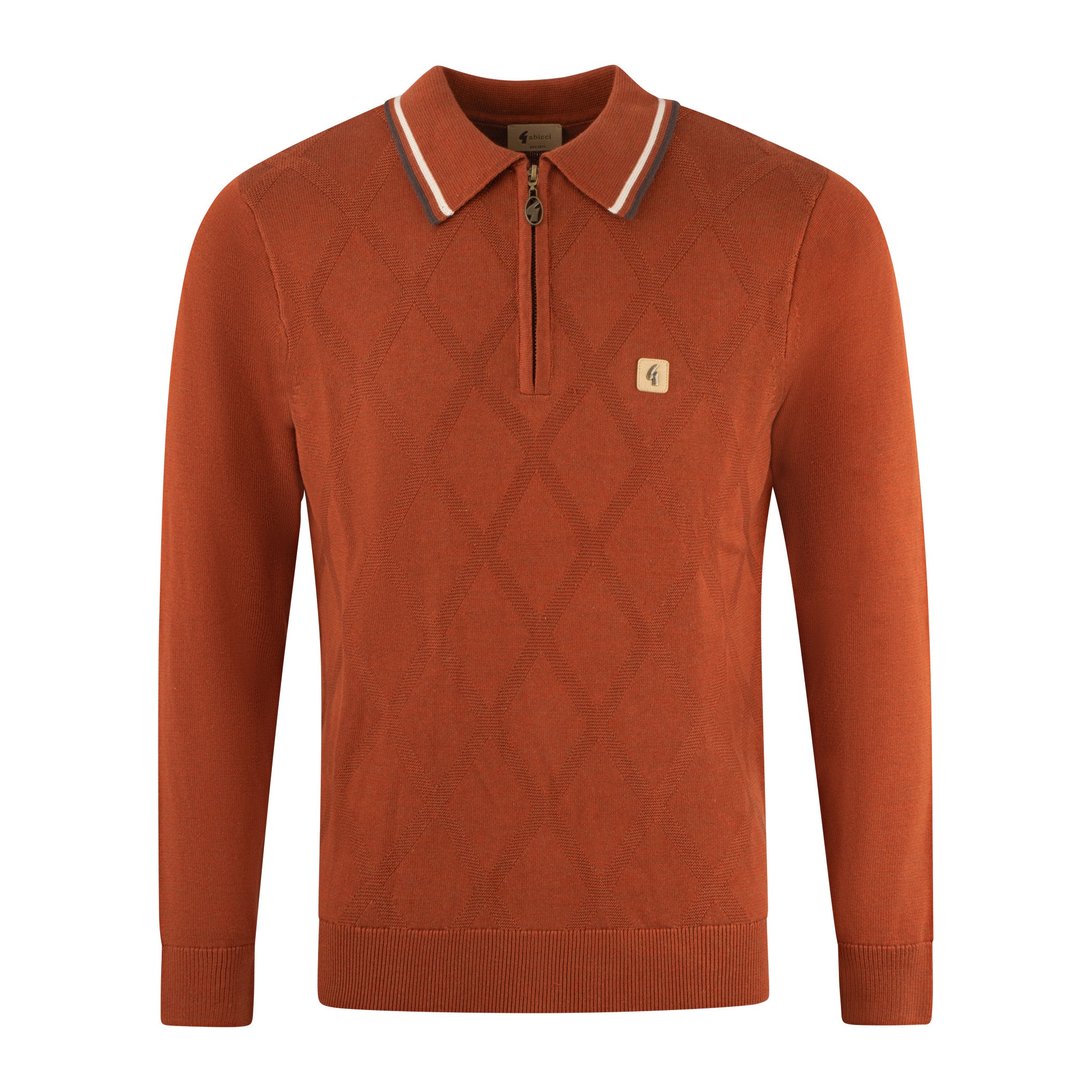 Gabicci Vintage Moore Knit Polo Paprika