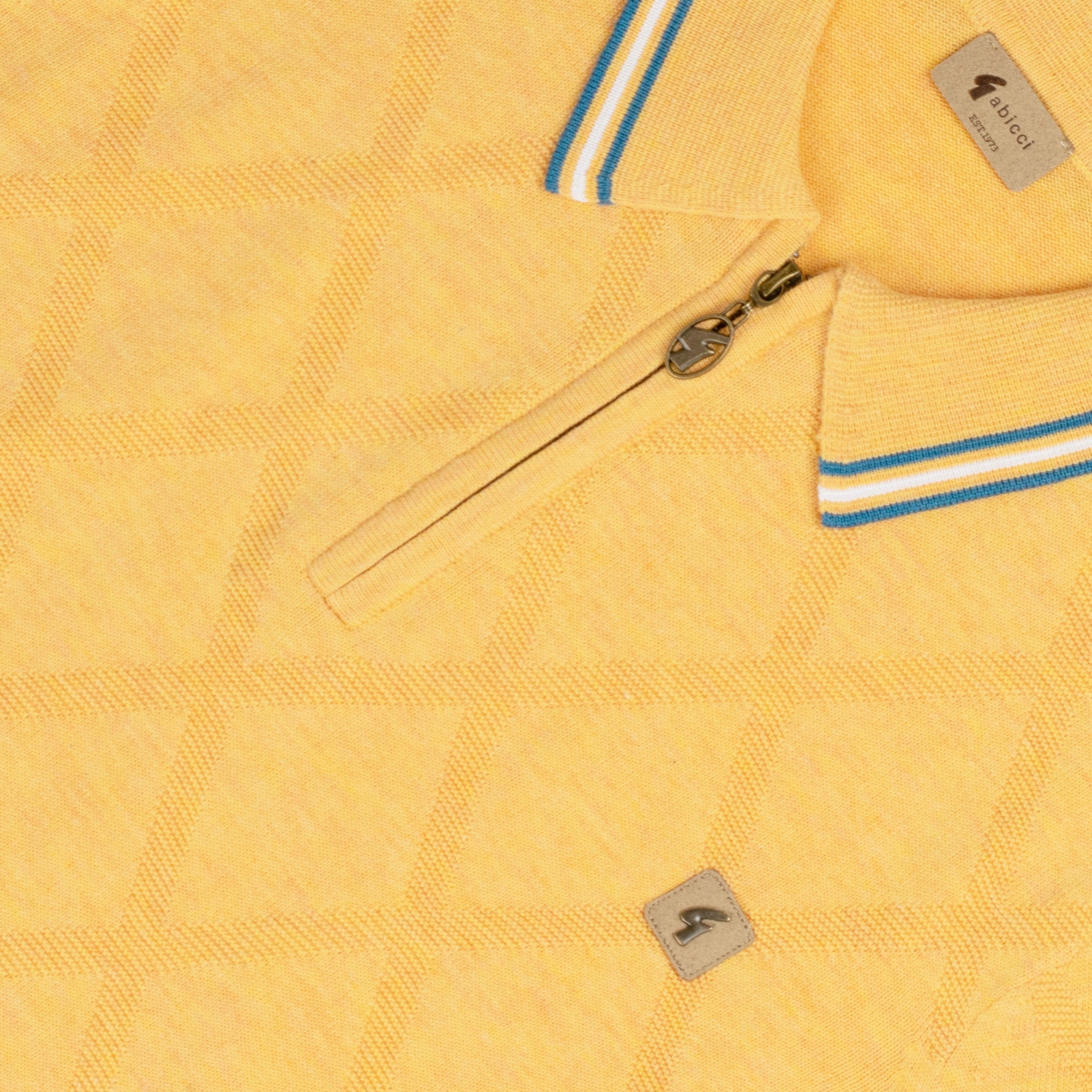 Gabicci Vintage Moore Knit Polo Yellow