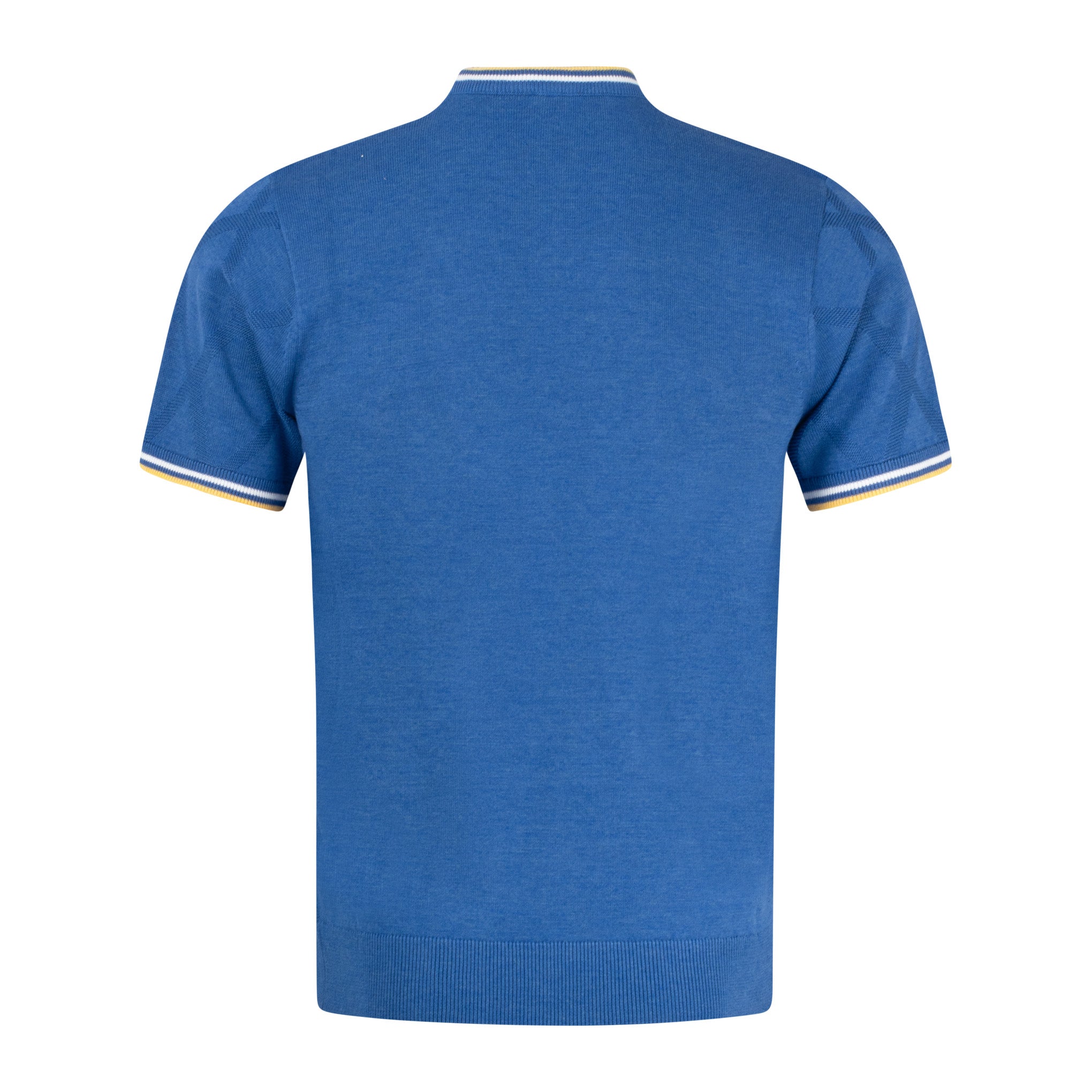 Gabicci Vintage Santino Knit T-Shirt Blue