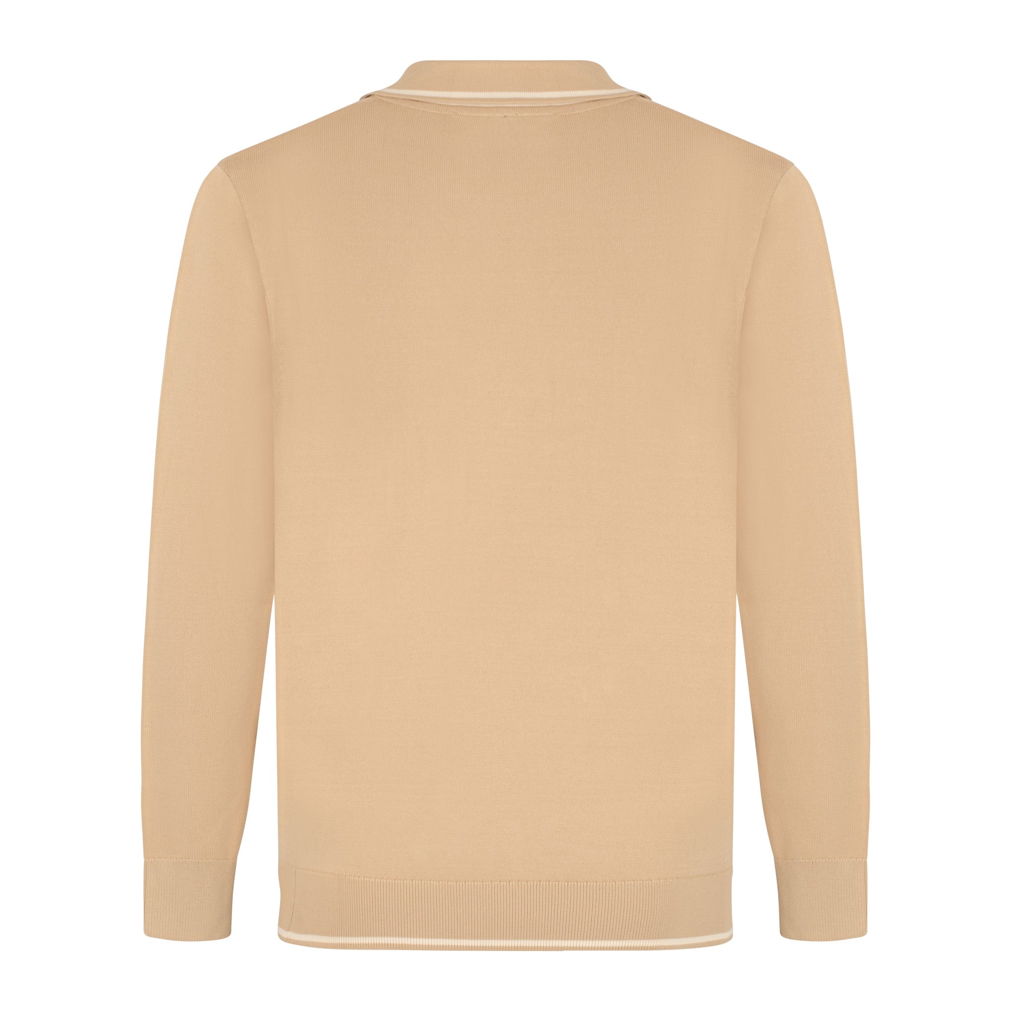 Gabicci Archive Ned Knit Polo Beige