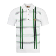 Gabicci Vintage Miller Knit Polo White