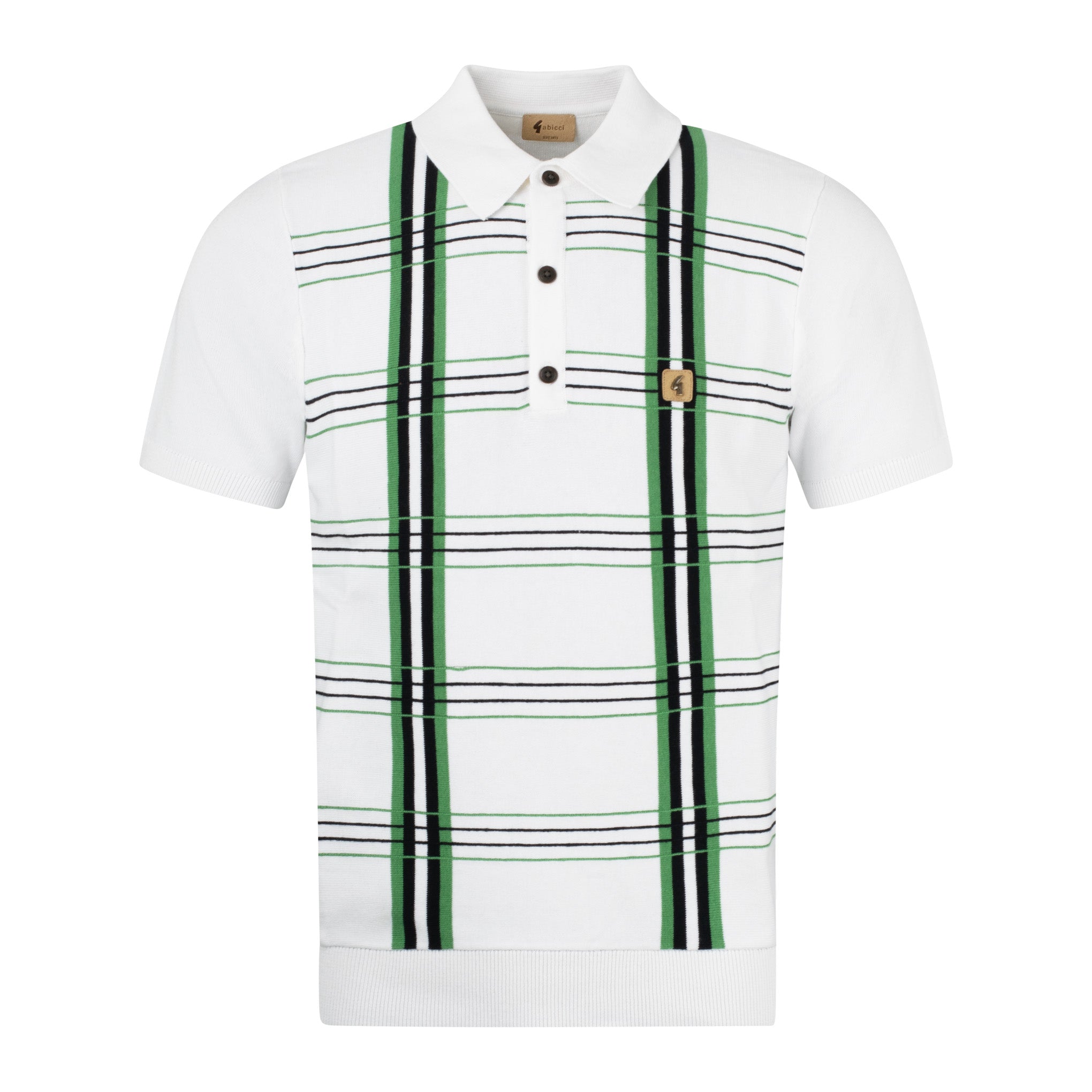 Gabicci Vintage Miller Knit Polo White