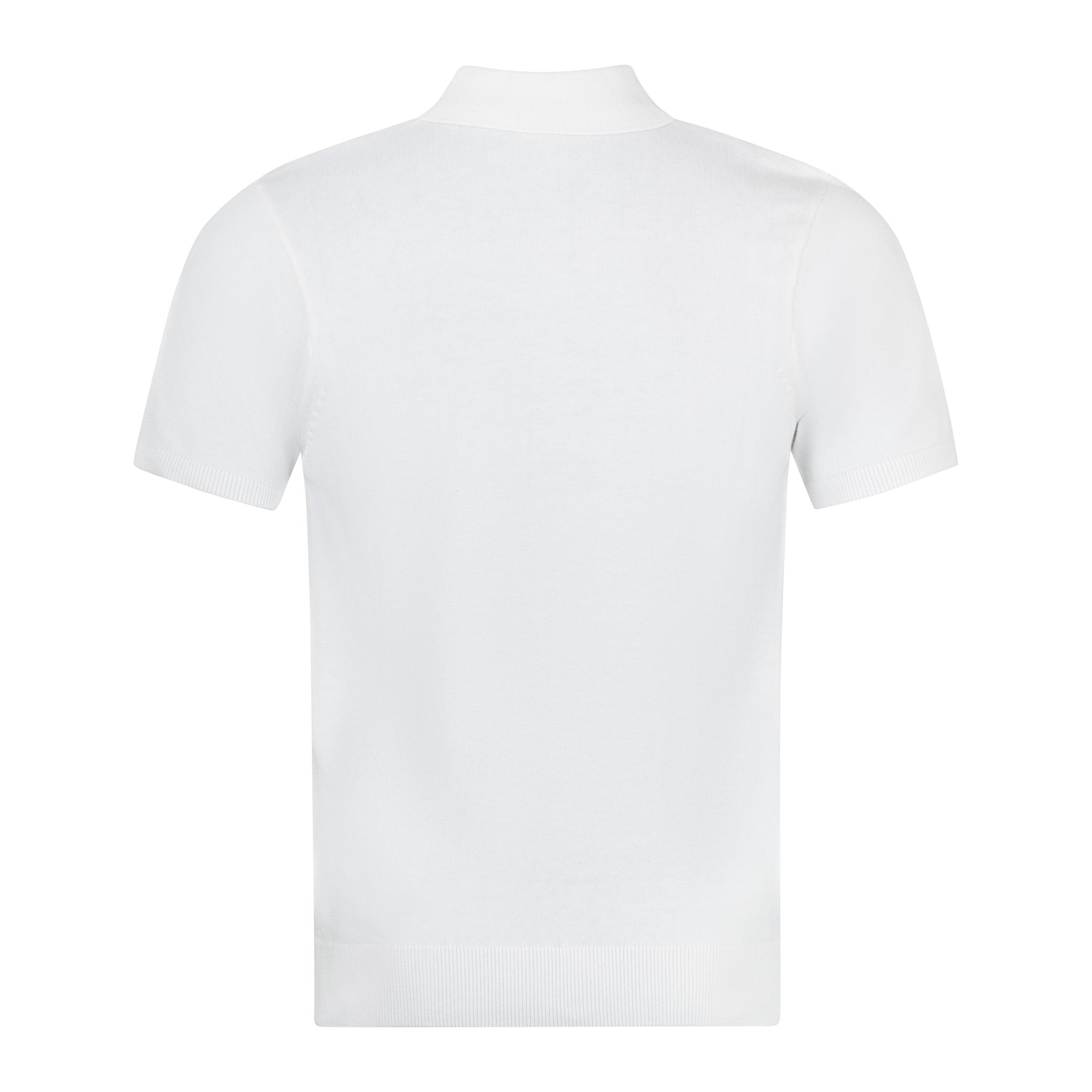 Gabicci Vintage Bond Knit Polo White
