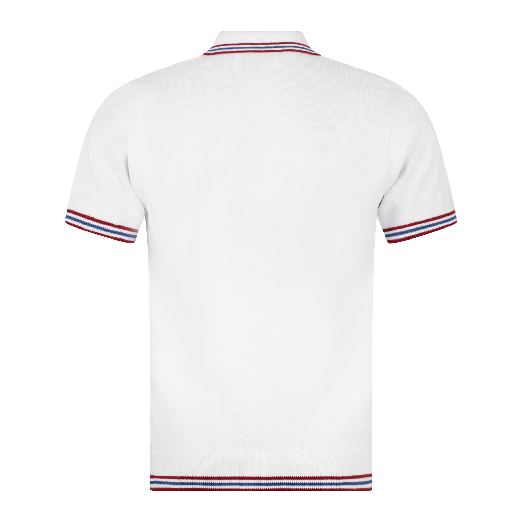 Gabicci Vintage Moore Knit Polo White