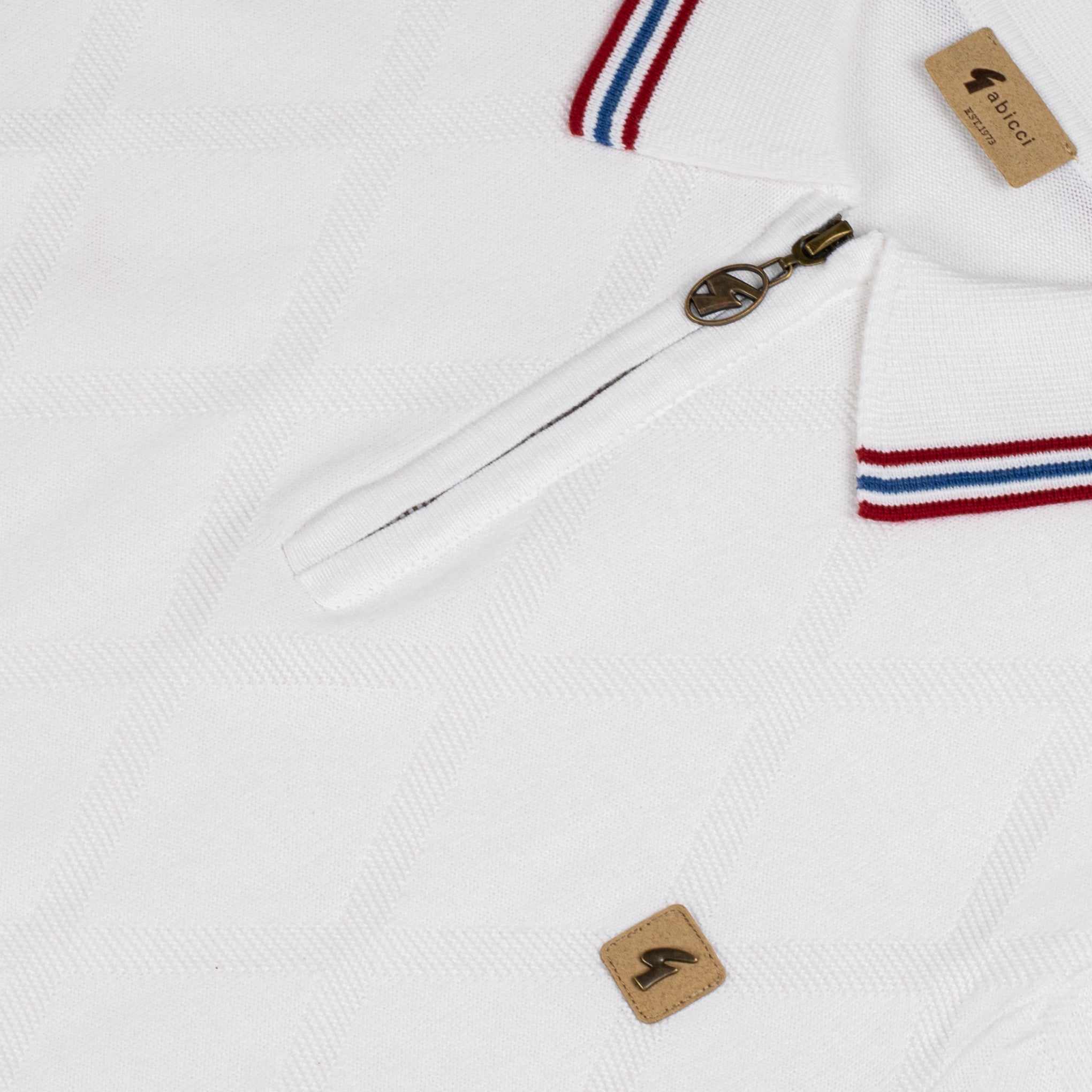 Gabicci Vintage Moore Knit Polo White