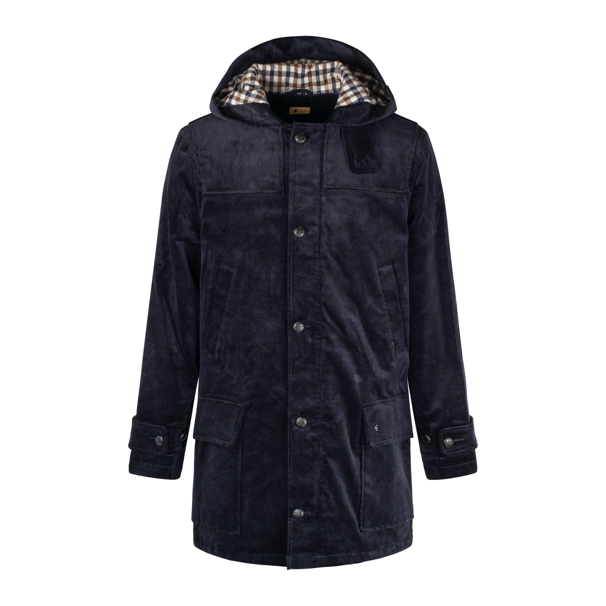 Gabicci Vintage Chuck Cord Duffel Coat Navy