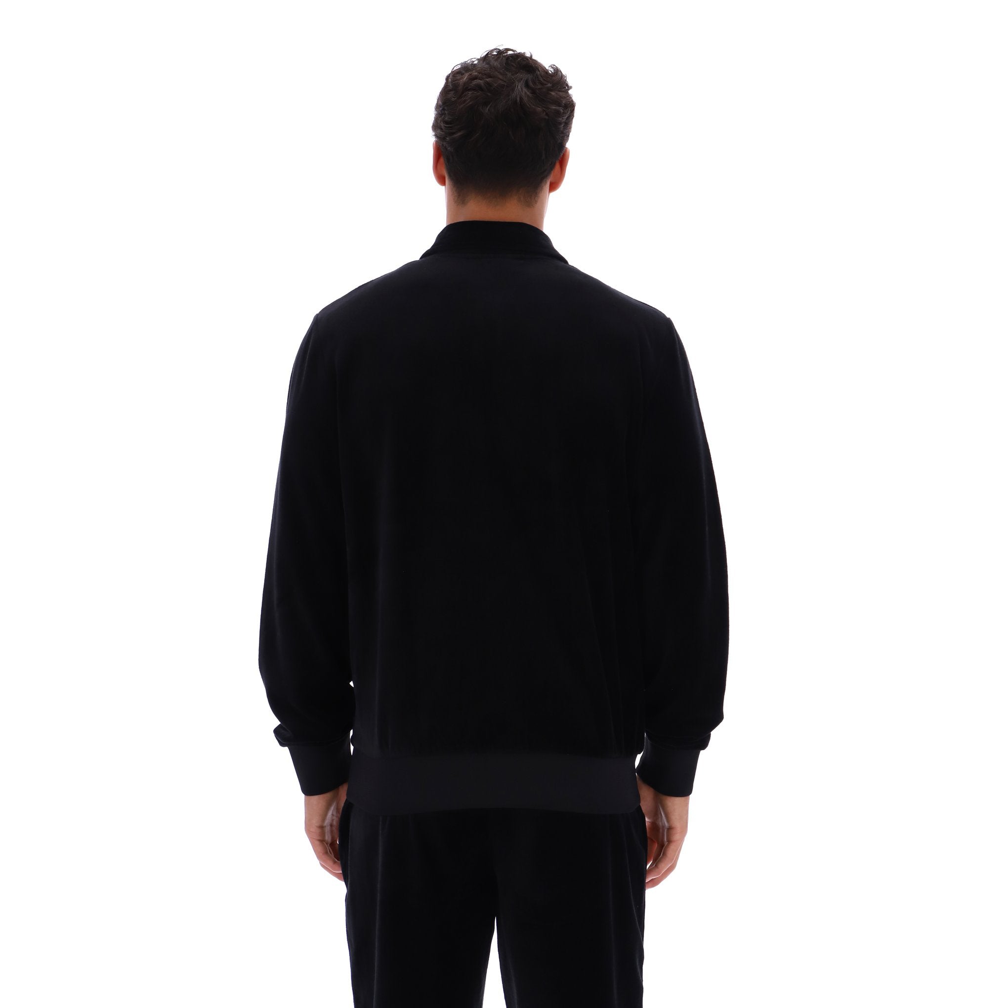 Fila Vintage Malakai Velour Track Top Black