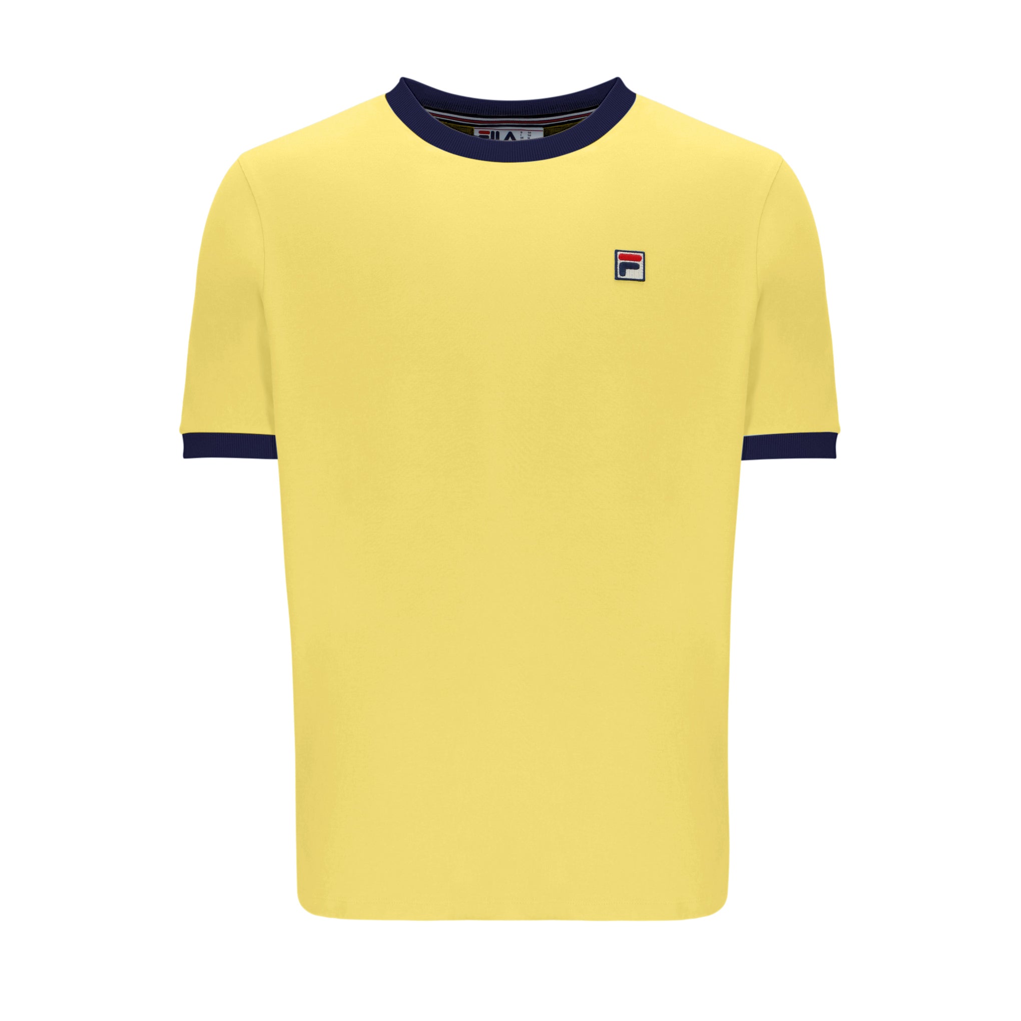 Fila Vintage Yellow Fila Shirt Mens Fila Marconi Retro Ringer T