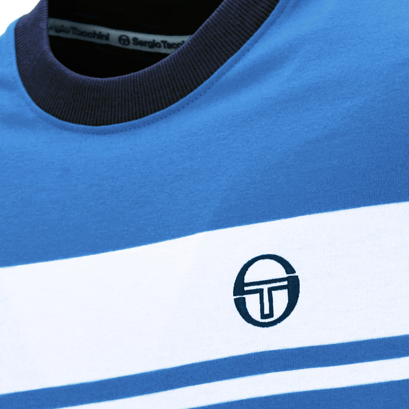 Sergio Tacchini Master T-Shirt Blue/White